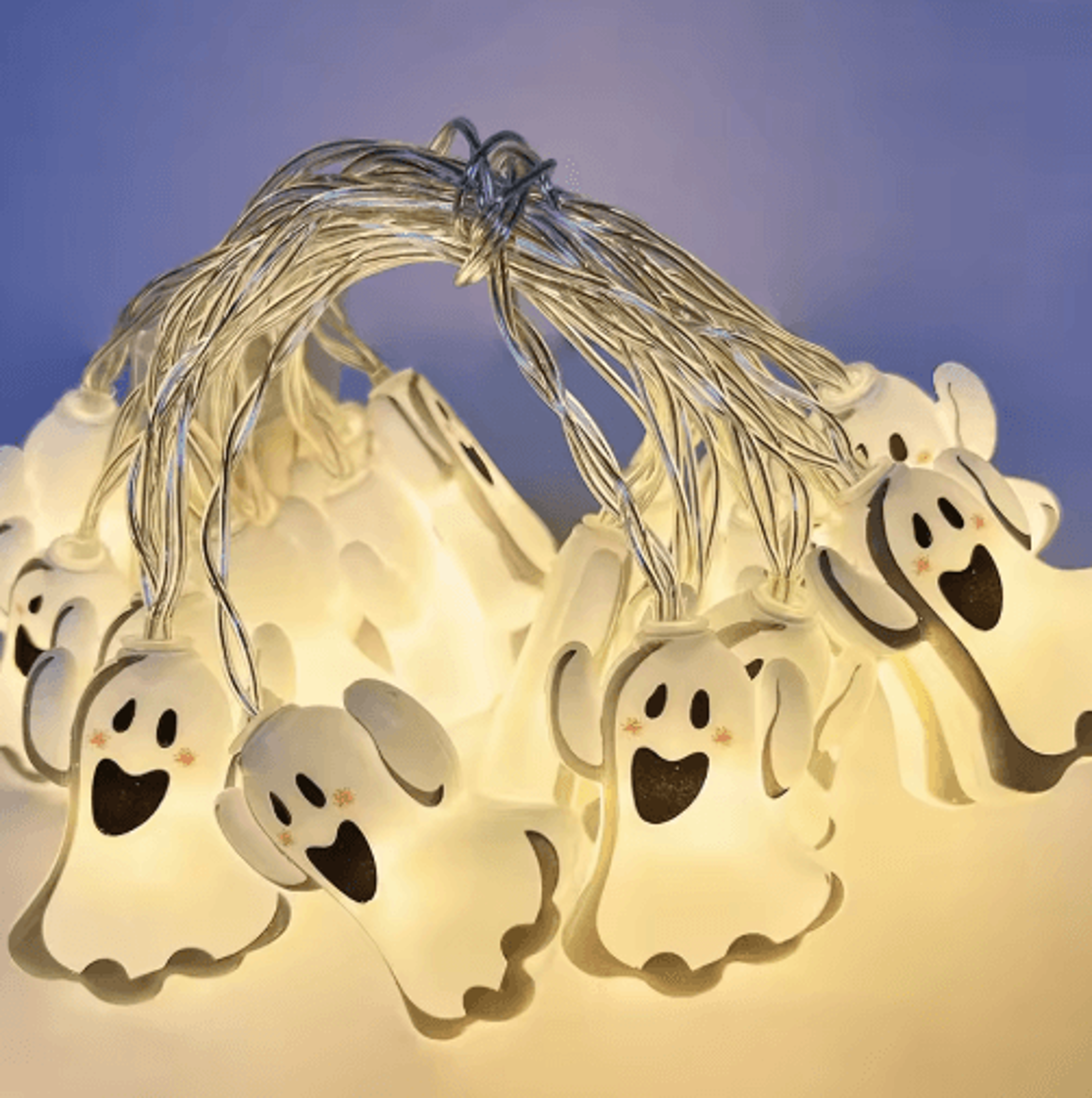 Halloween LED String Lights  Pumpkin Ghost  Spider Web Hanging Lanterns For Indoor  Outdoor Decor 1