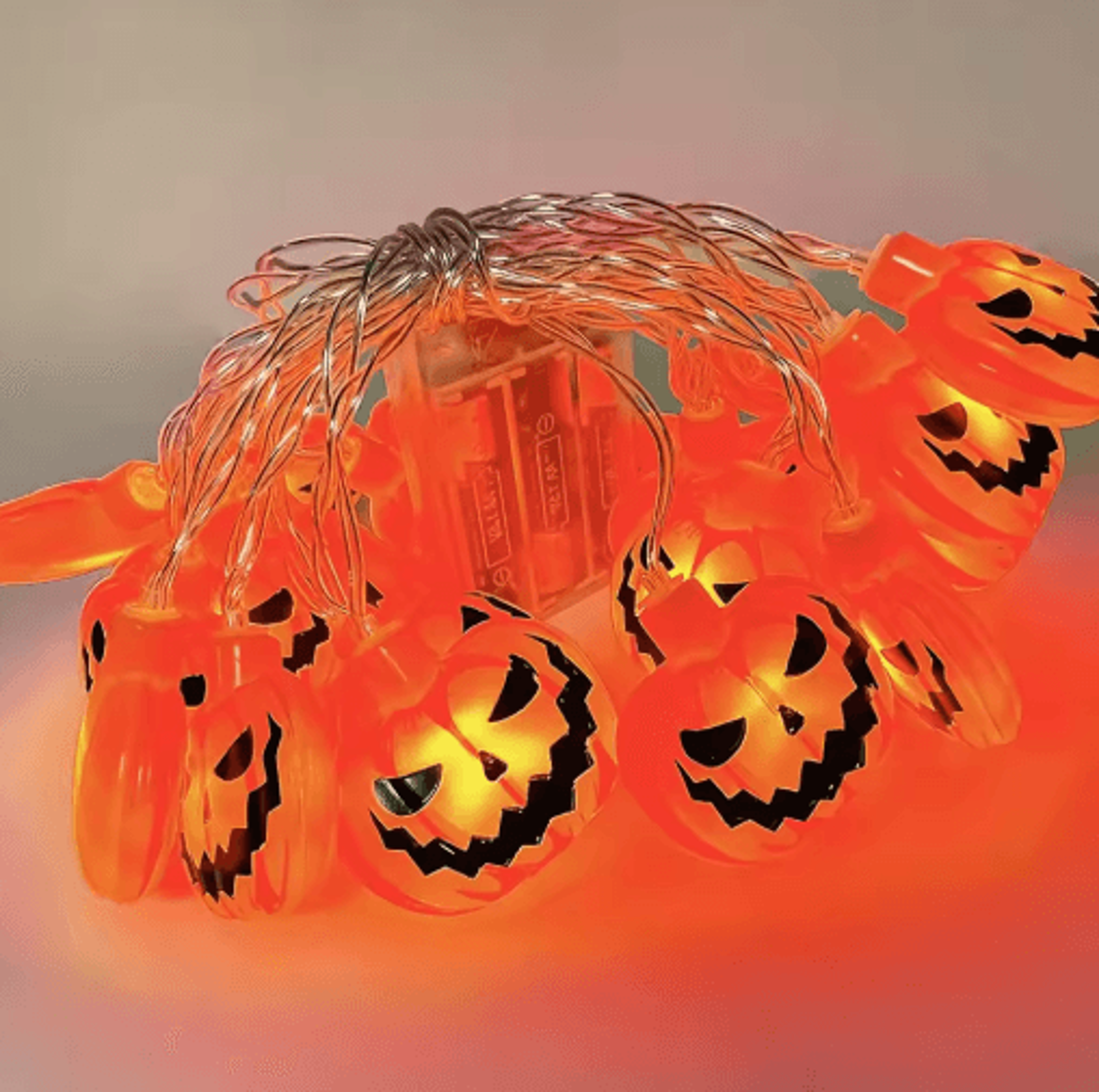 Halloween LED String Lights  Pumpkin Ghost  Spider Web Hanging Lanterns For Indoor  Outdoor Decor 2