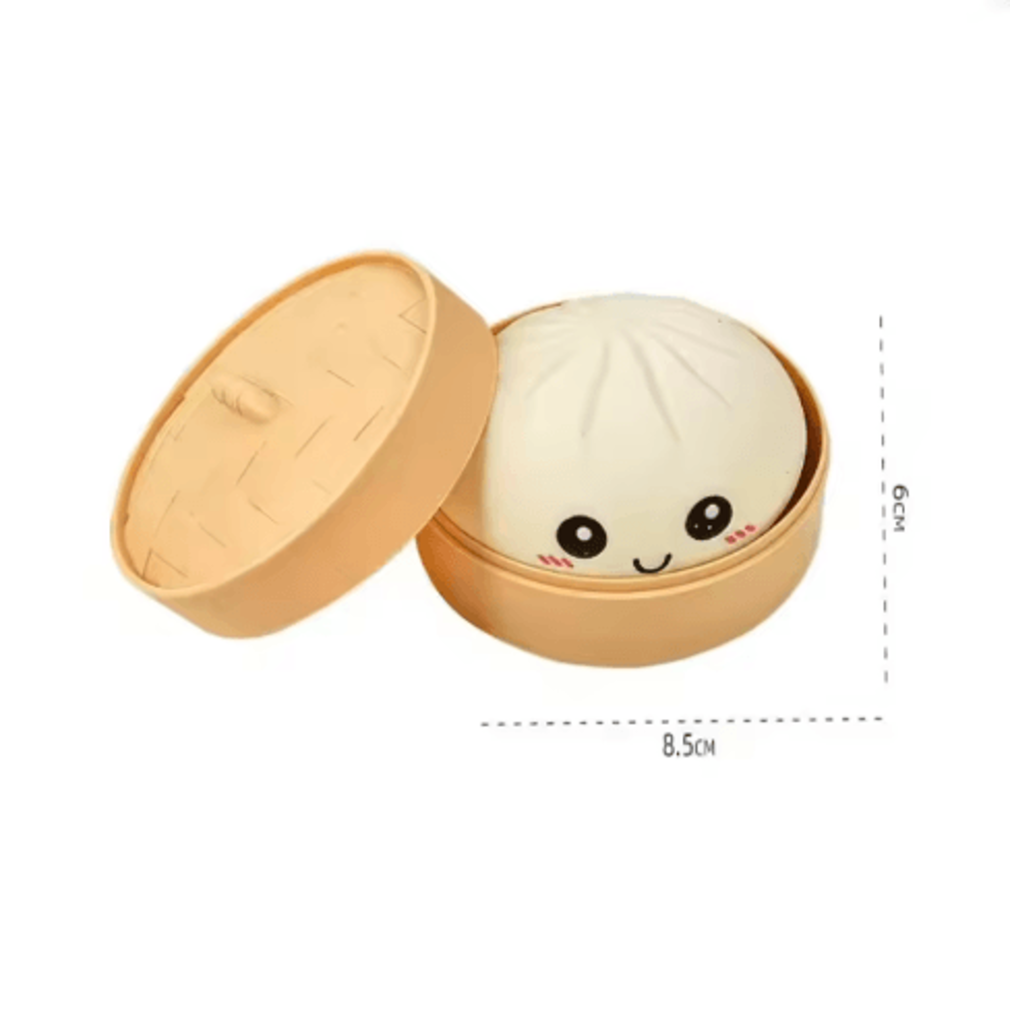 Dumpling Squishy Stress Ball With Bamboo Steamer Box  Soft Rebound Sensory Squeeze Toy  Creative Gi 3