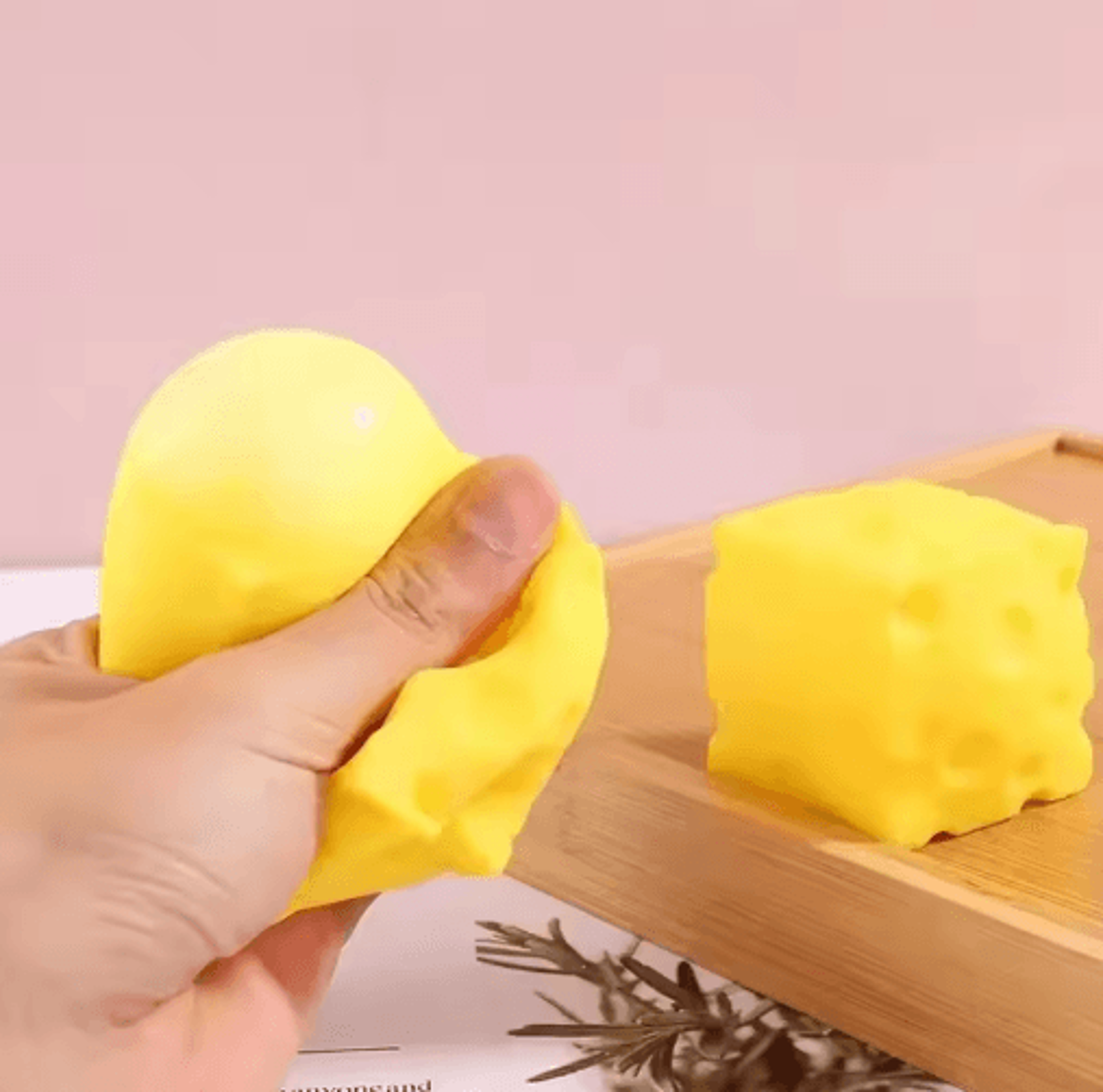 5cm Cheese Squishy Fidget Toy  Soft SlowRebound Shapeable Squeeze Ball  Funny Adult Gift 5