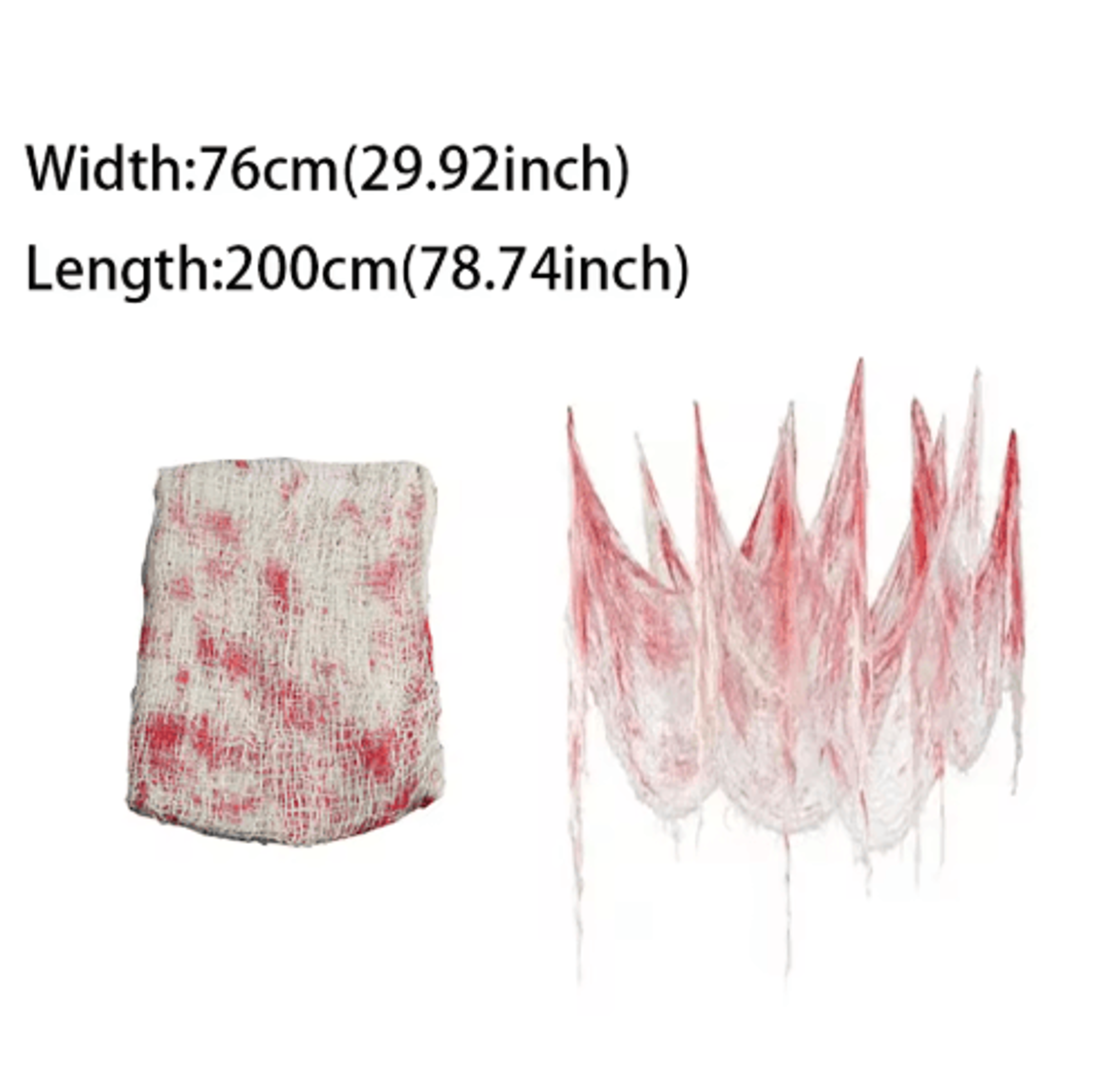 Halloween Bloody Gauze Decoration  Horror Cloth For Haunted House  Doorways 5