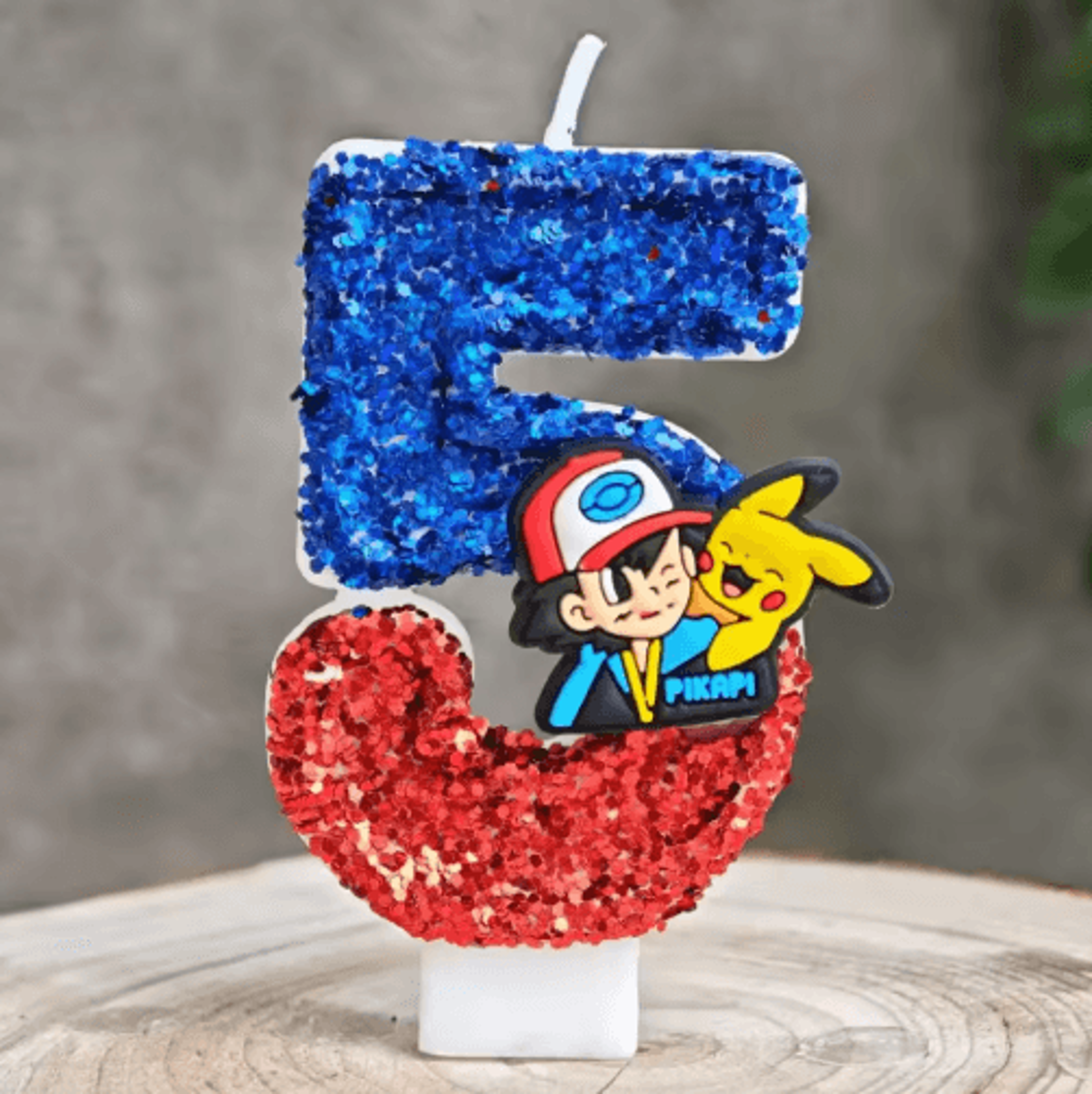 Pokemon Pikachu Birthday Candle  Anime Cake Topper For Kids Parties 5