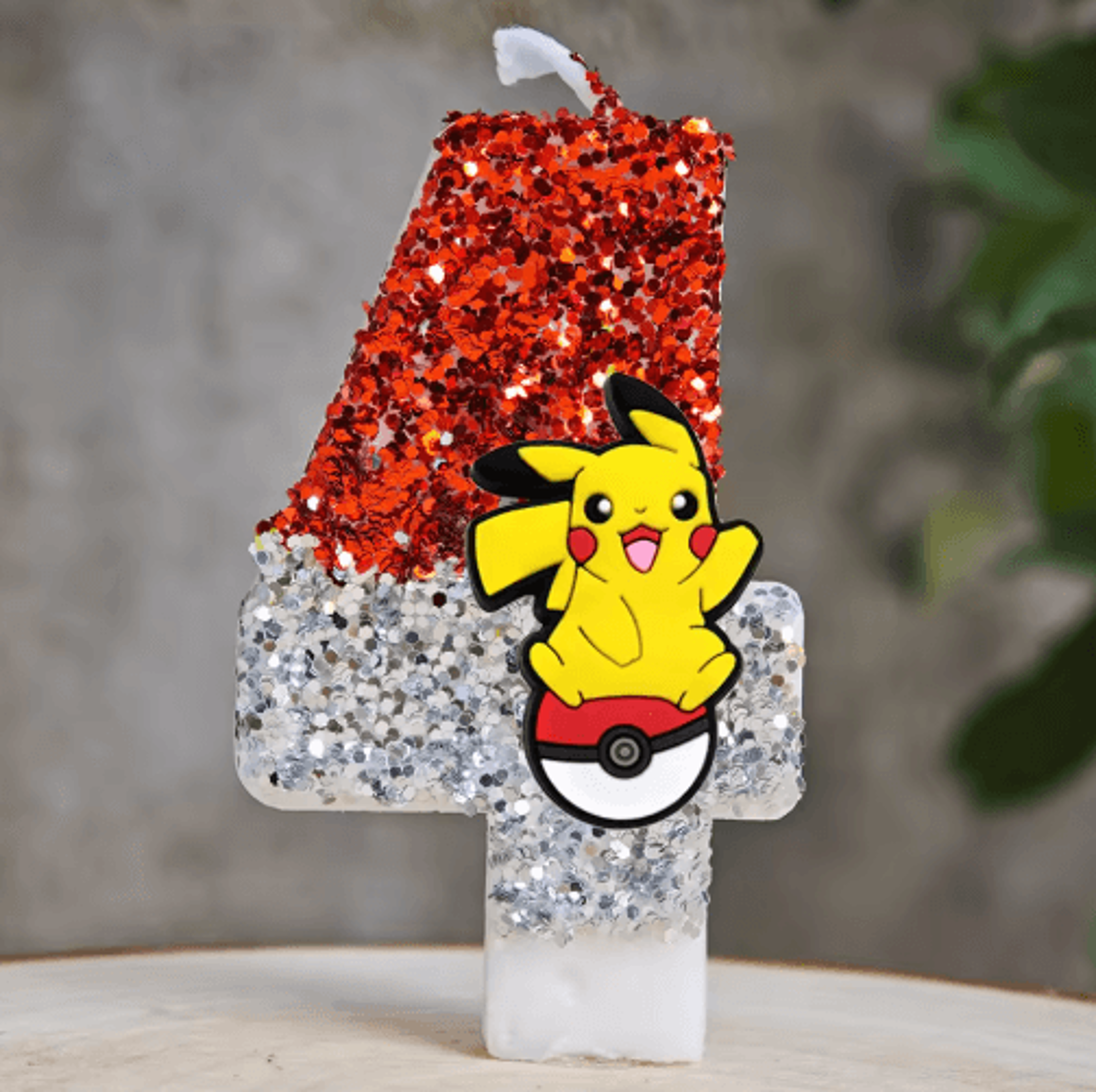 Pokemon Pikachu Birthday Candle  Anime Cake Topper For Kids Parties 26