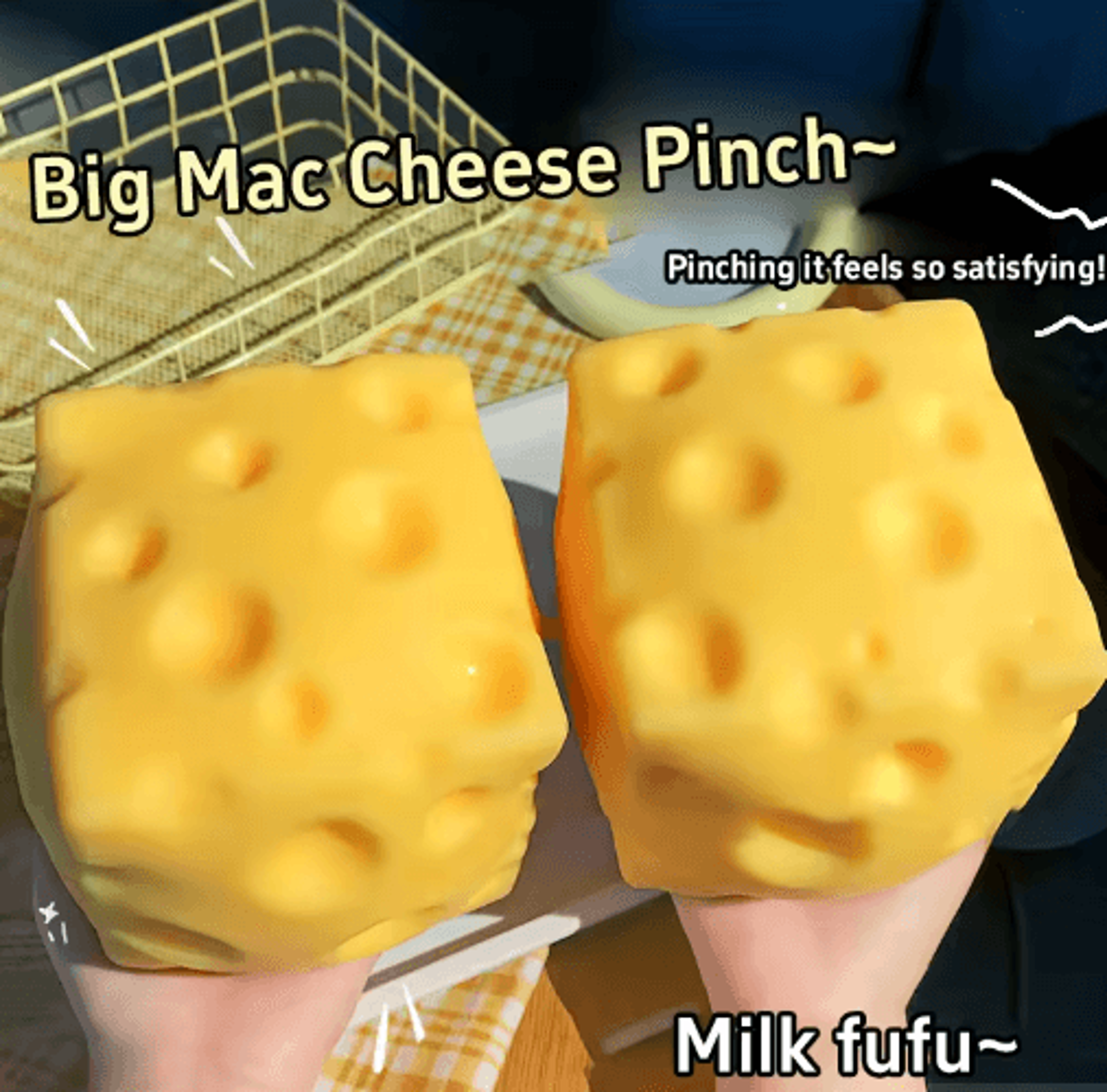 Giant Cheese Squishy Toy  Extra Large Slow Rebound Fidget  Stress Ball 7