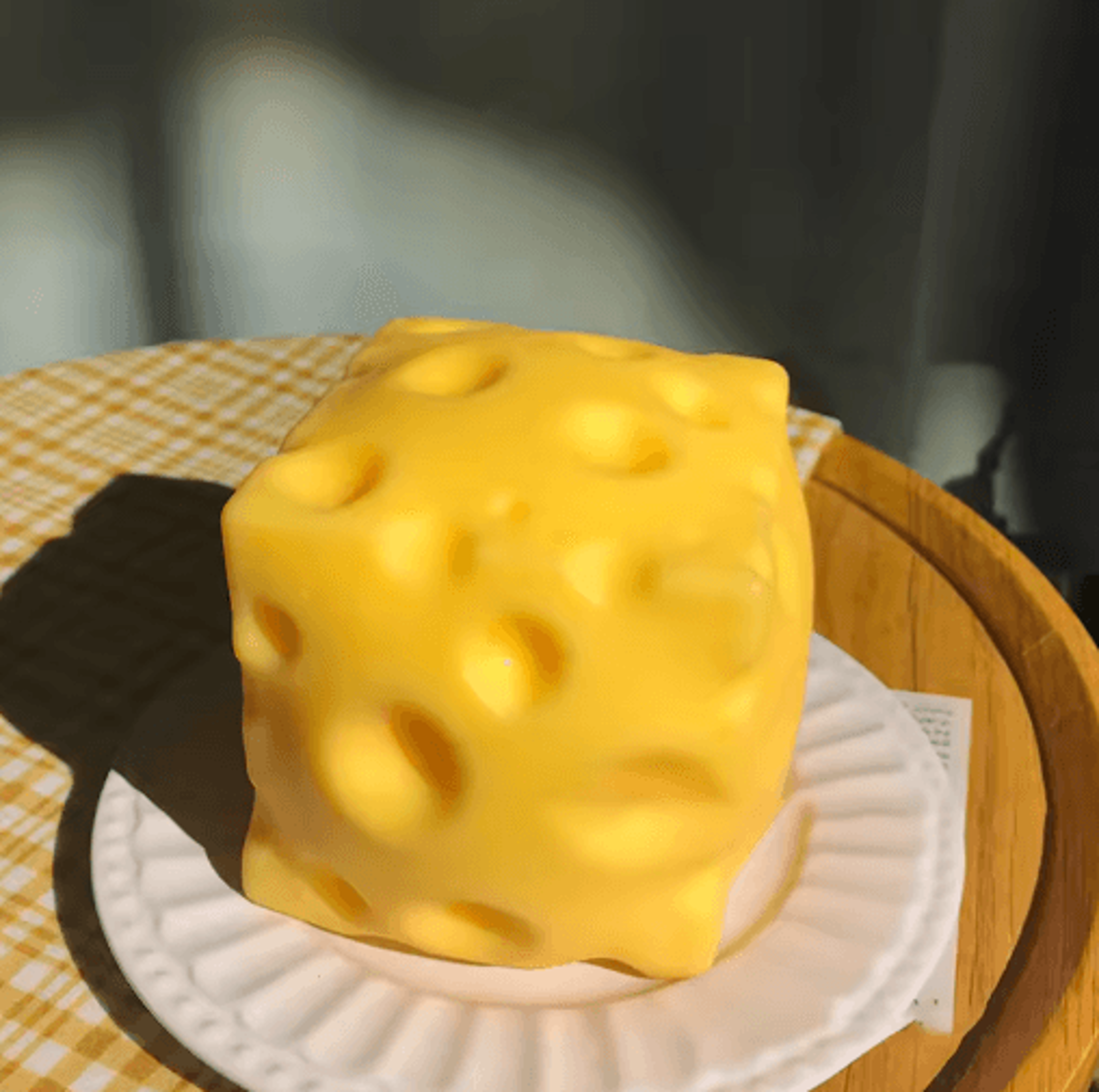 Giant Cheese Squishy Toy  Extra Large Slow Rebound Fidget  Stress Ball 0