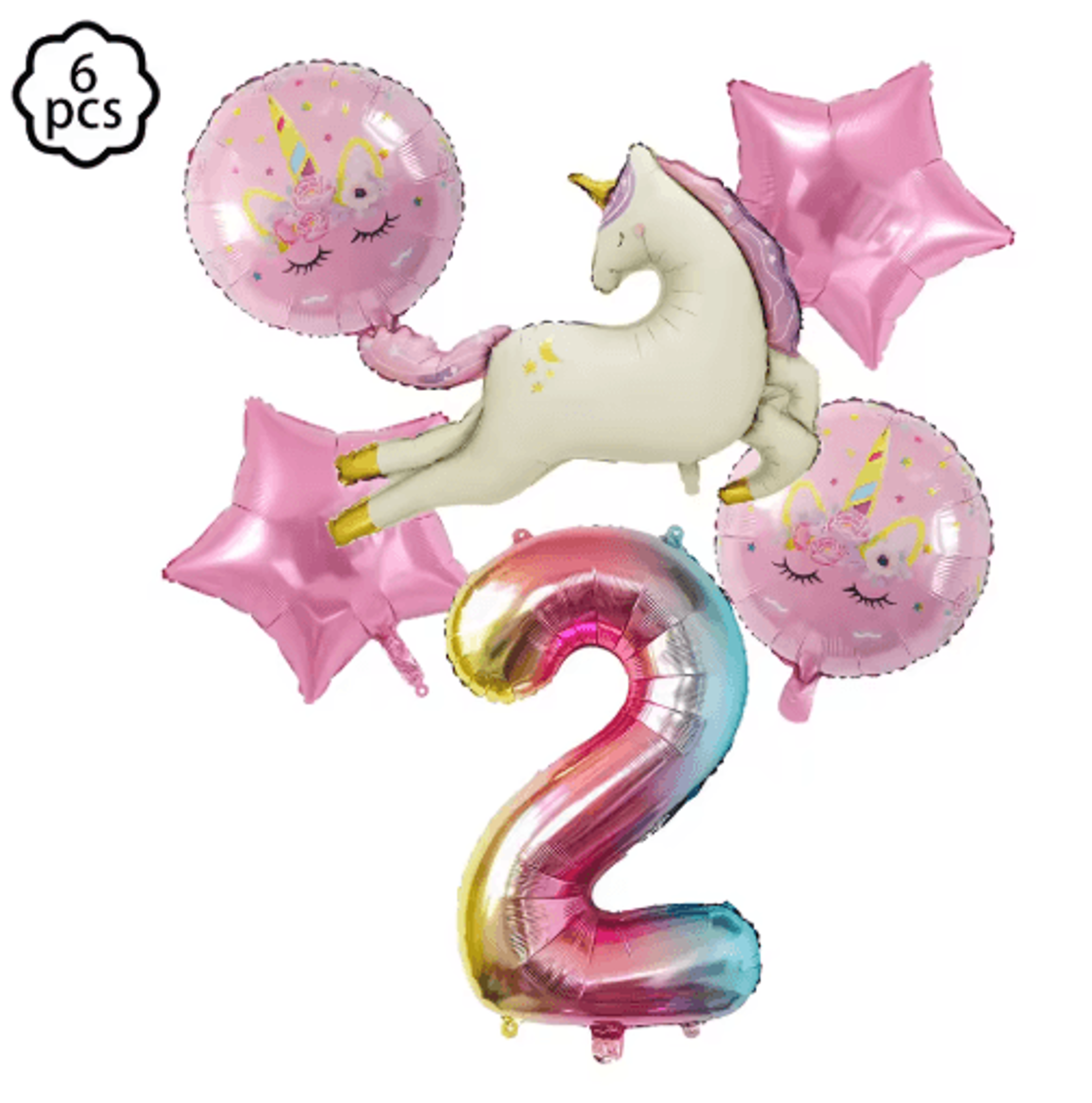 Unicorn Birthday Party Decorations With Banner Garland And Standing Balloon 8
