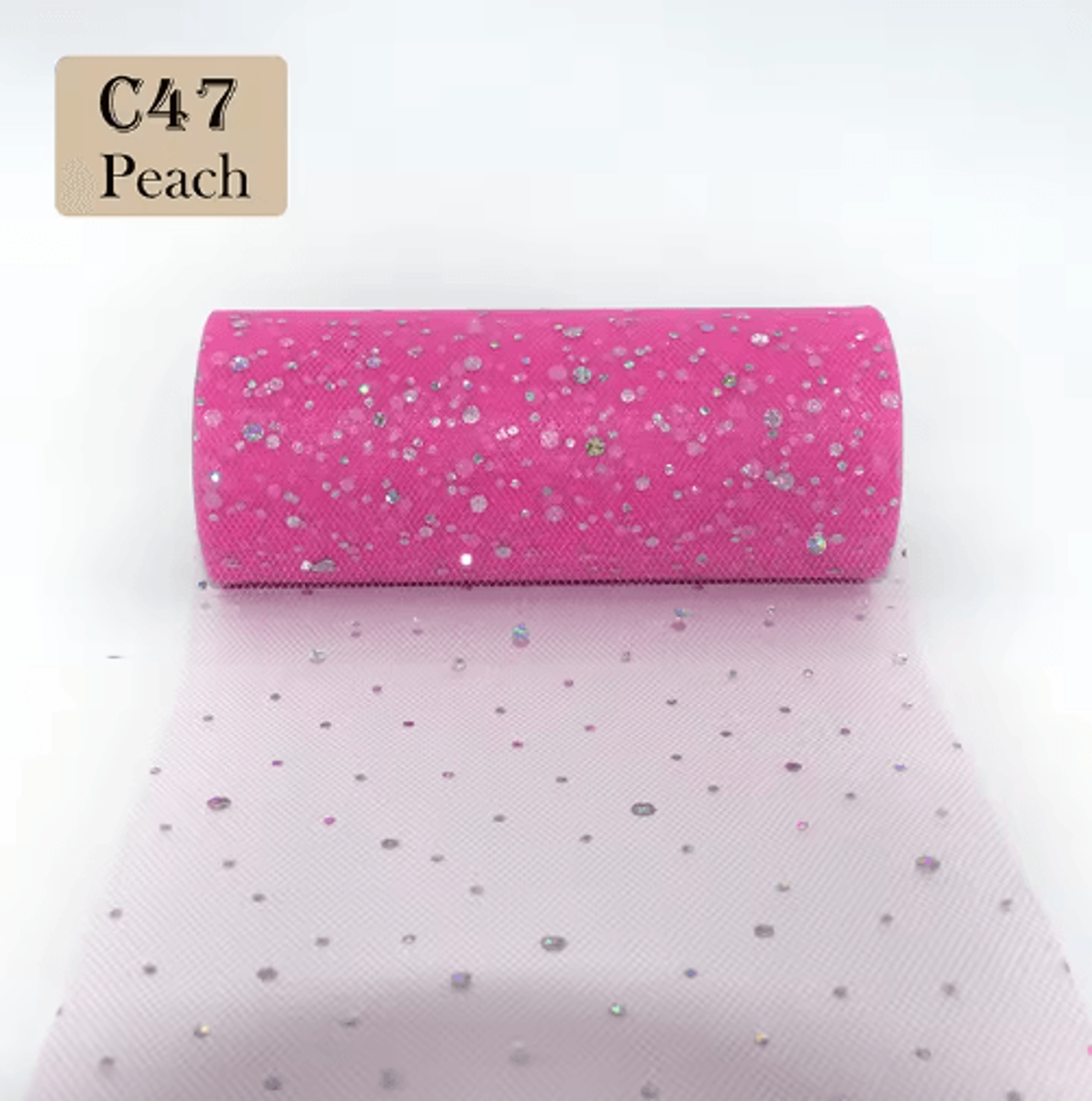 10Yard Glitter Sequin Tulle Roll For Tutu Crafts And Party Decor 4
