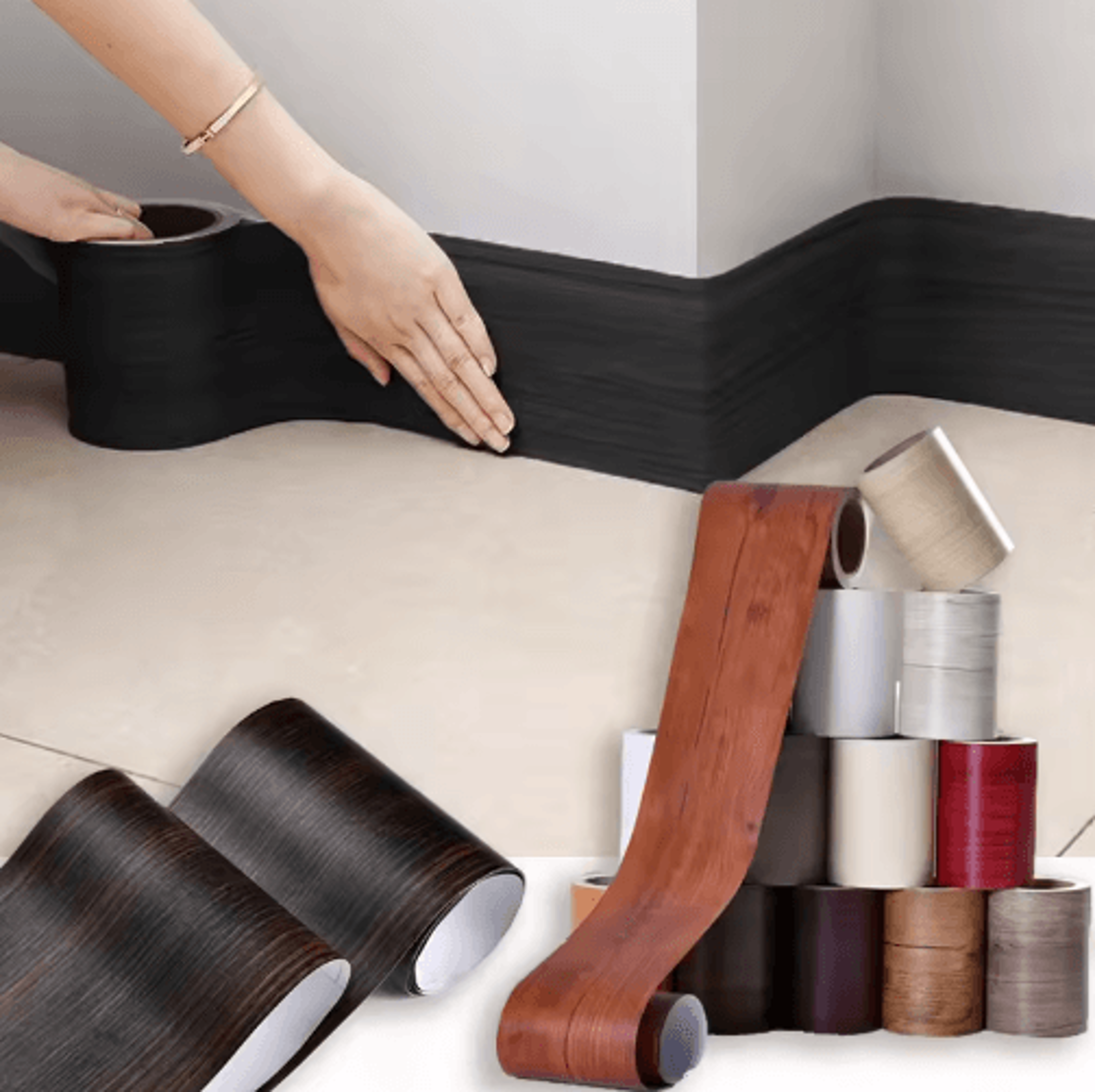 5M SelfAdhesive Waterproof Wall Trim And Baseboard Border 0