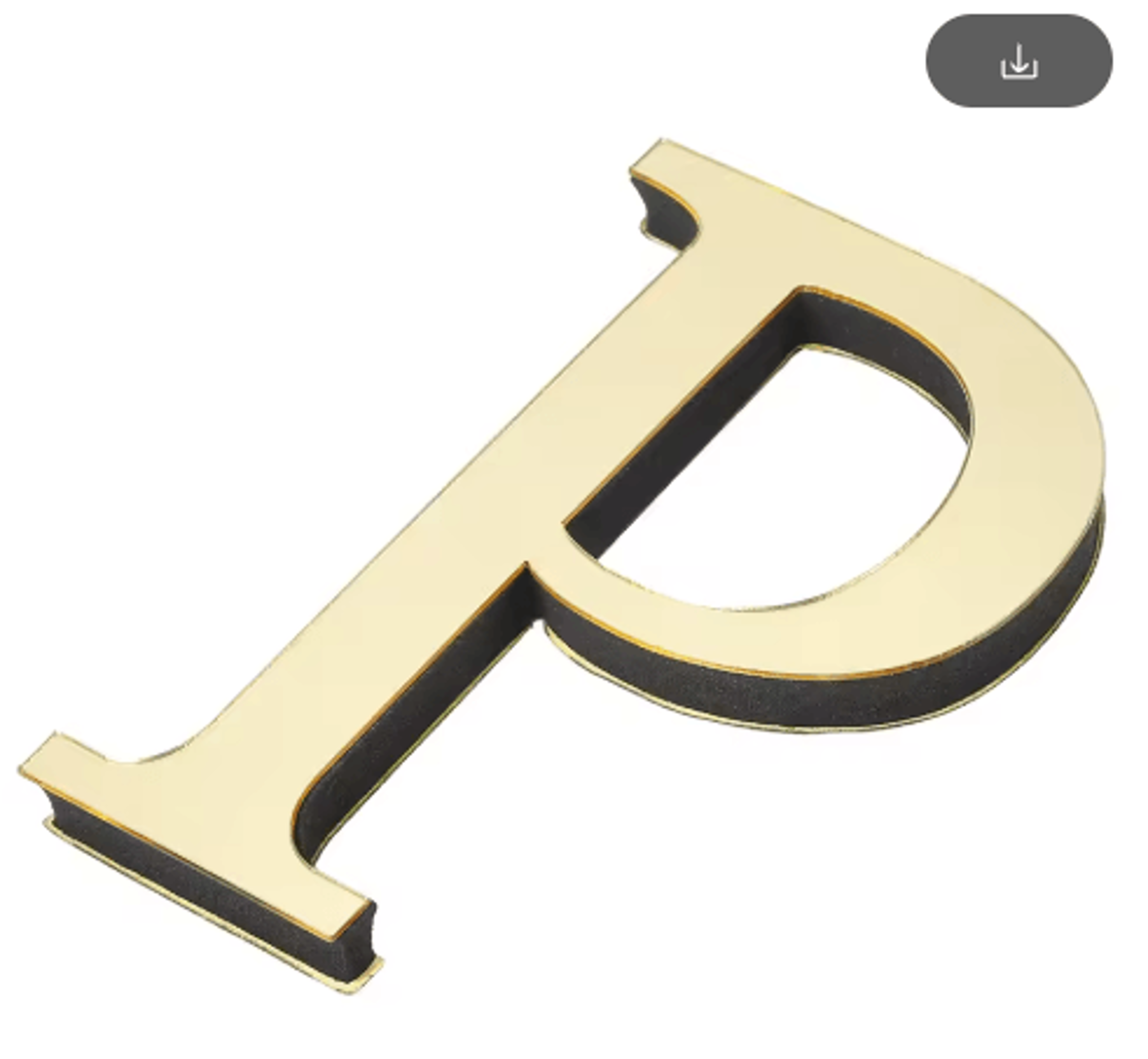 10cm 3D Acrylic Mirror Letter Wall Stickers For Personalized Decor 9