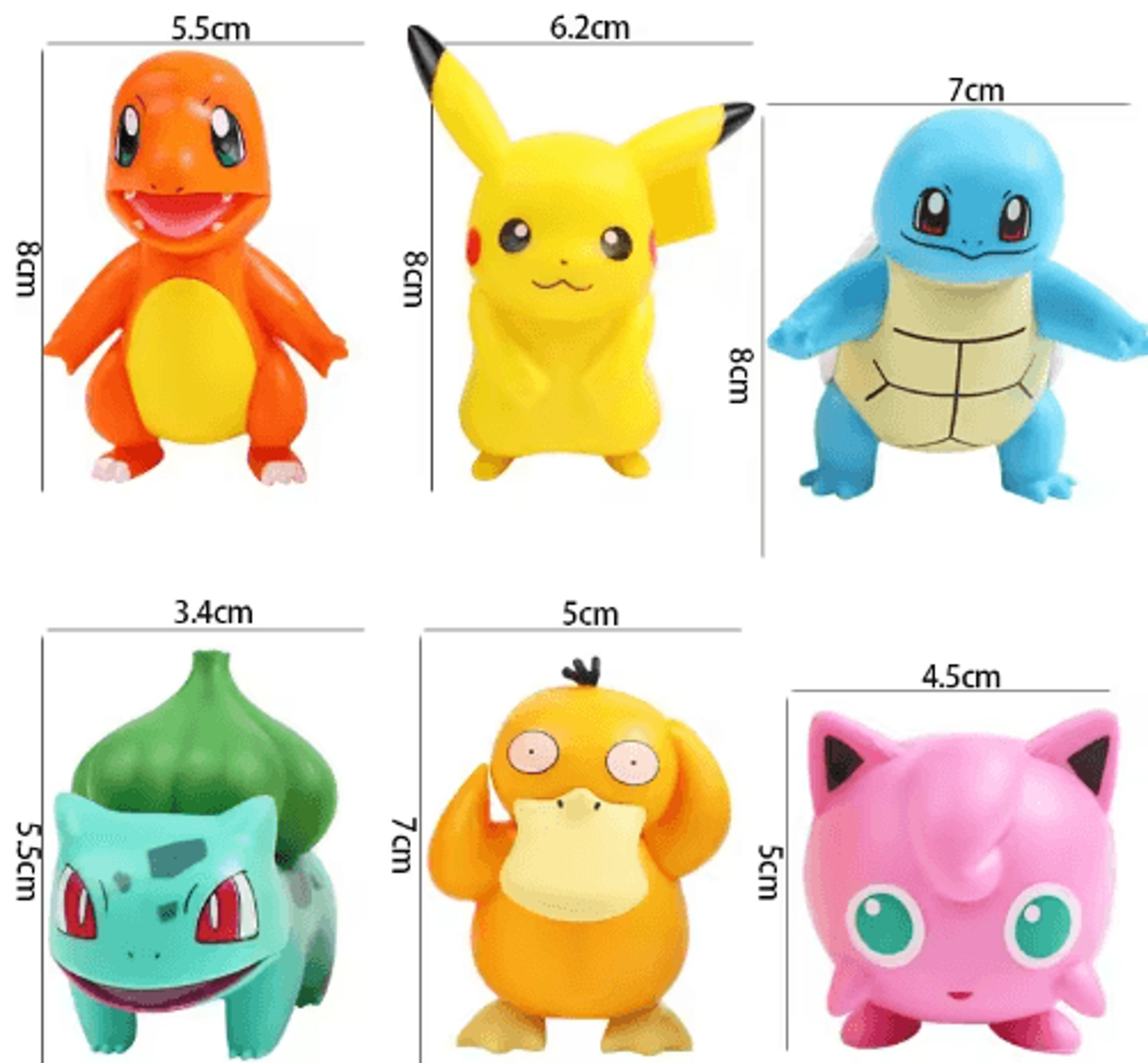 Pokemon Cake Topper Set With Pikachu Figures And Poke Ball Decorations 4