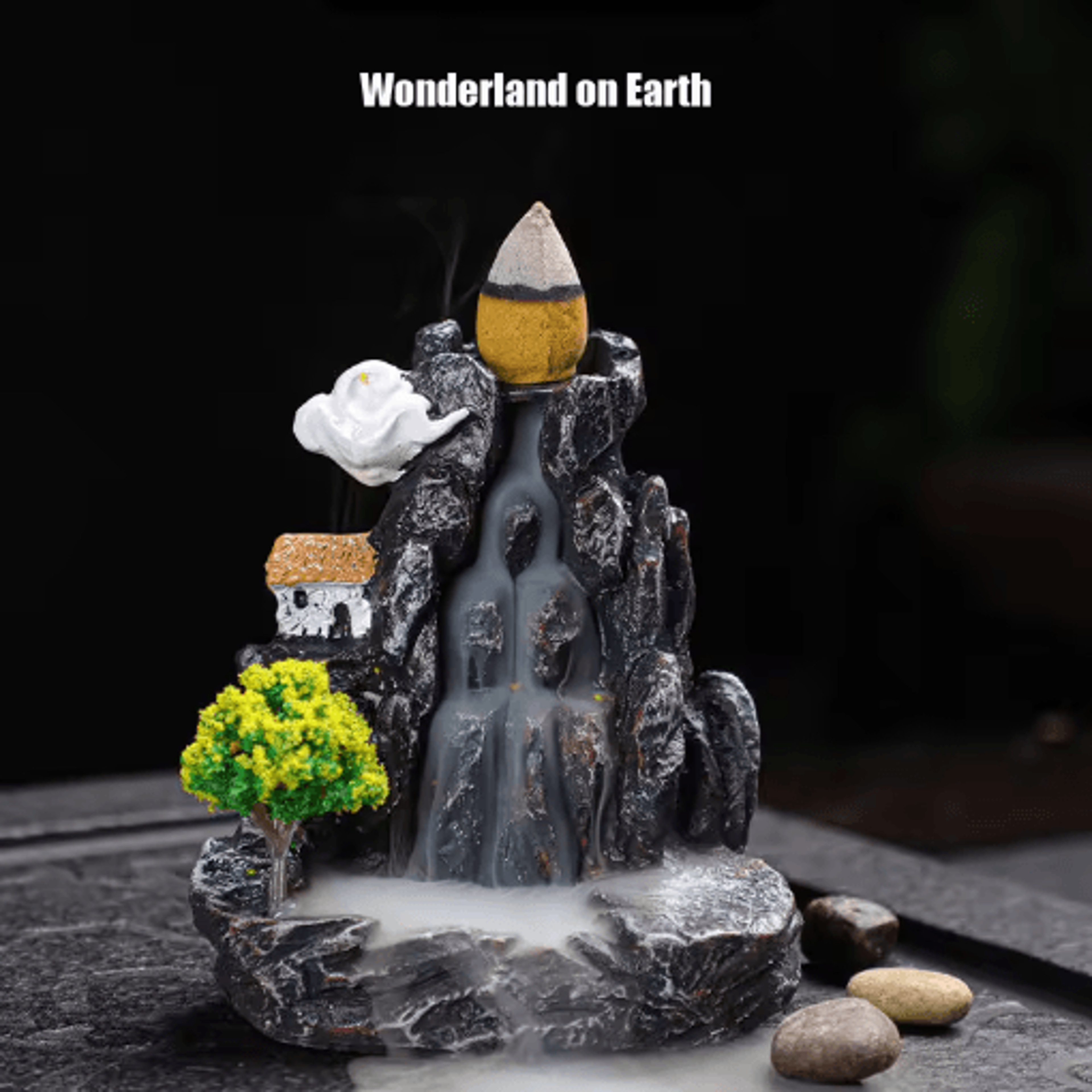 Backflow Waterfall Incense Burner With Incense Cones 7
