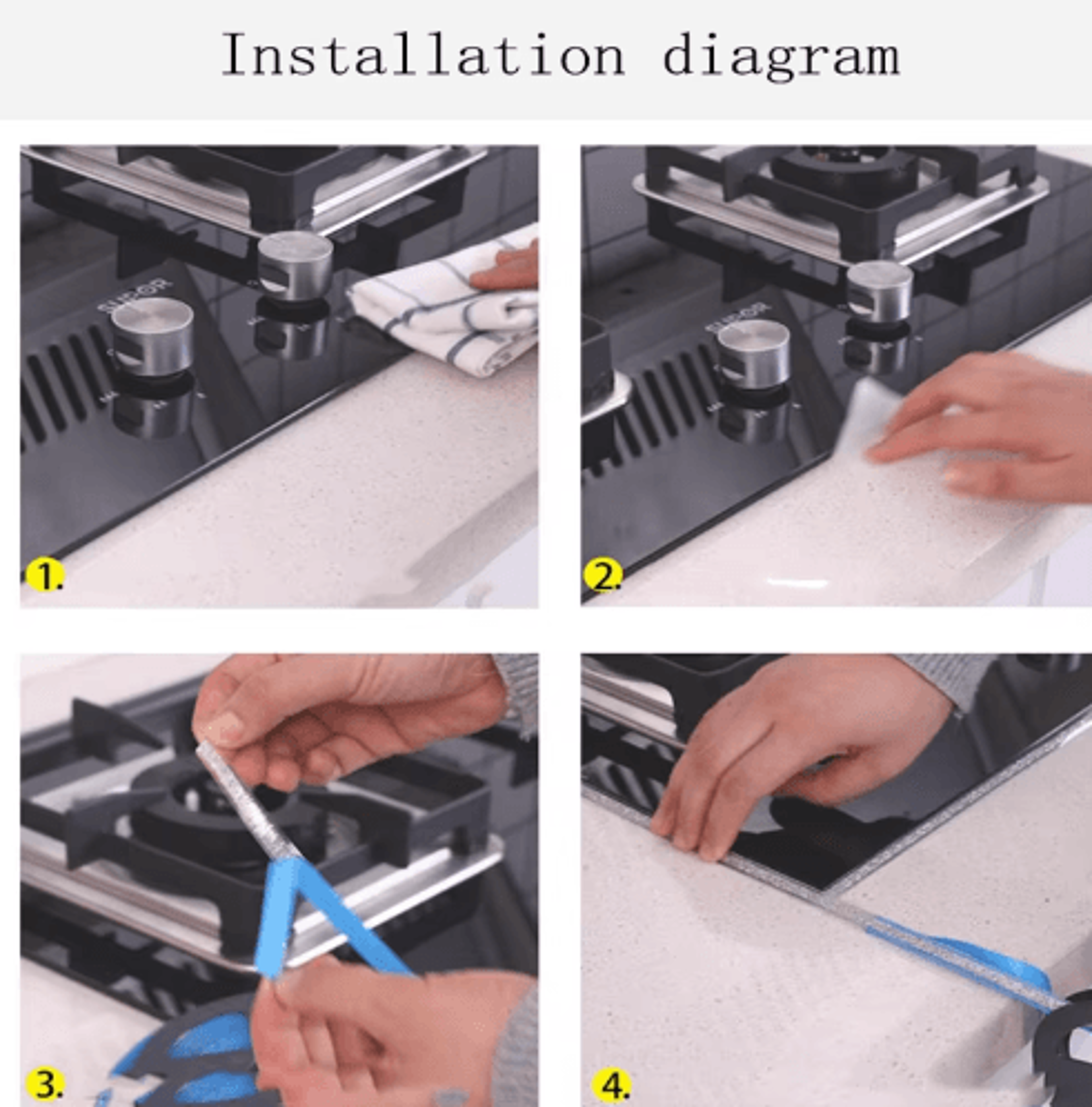 Waterproof SelfAdhesive Tile Gap Tape For Kitchen And Bathroom 9