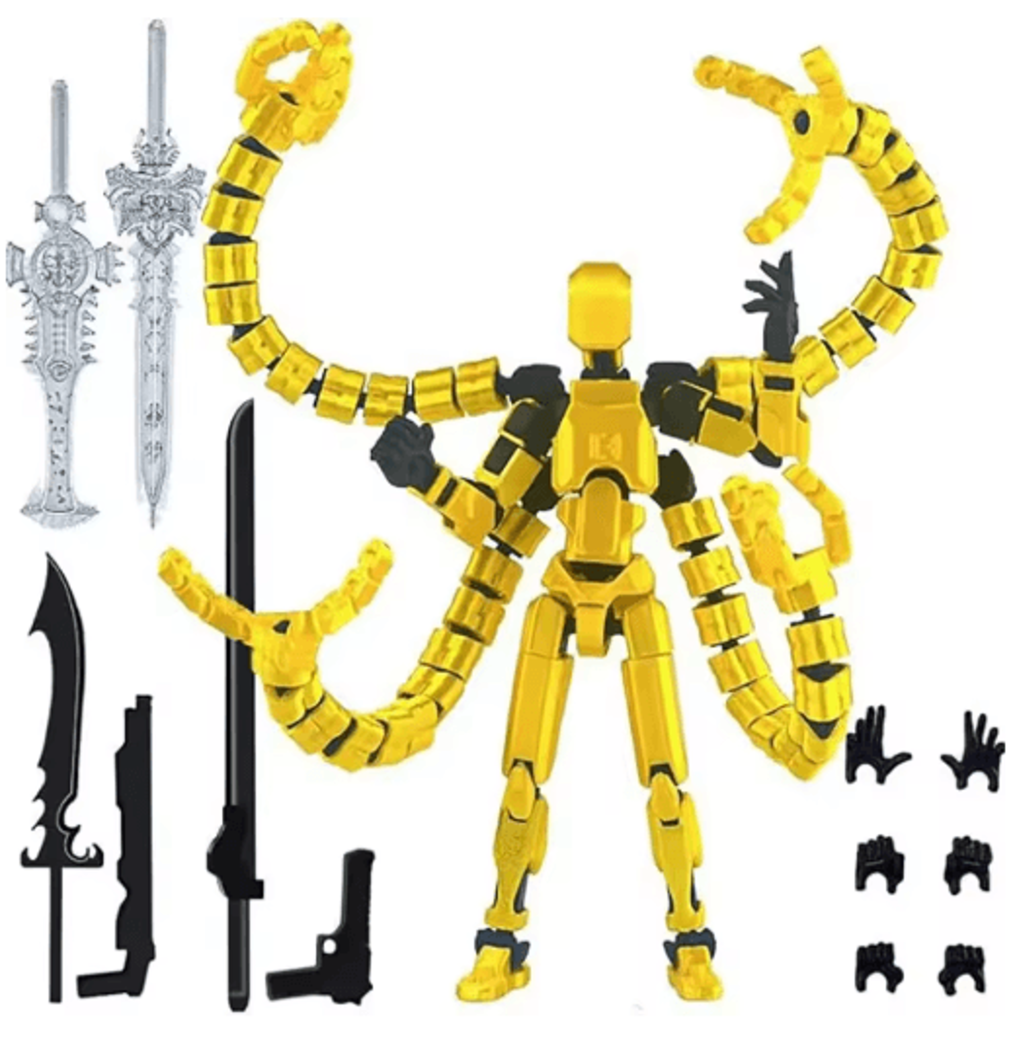 T13 3D Printed Articulated Robot Action Figure 1
