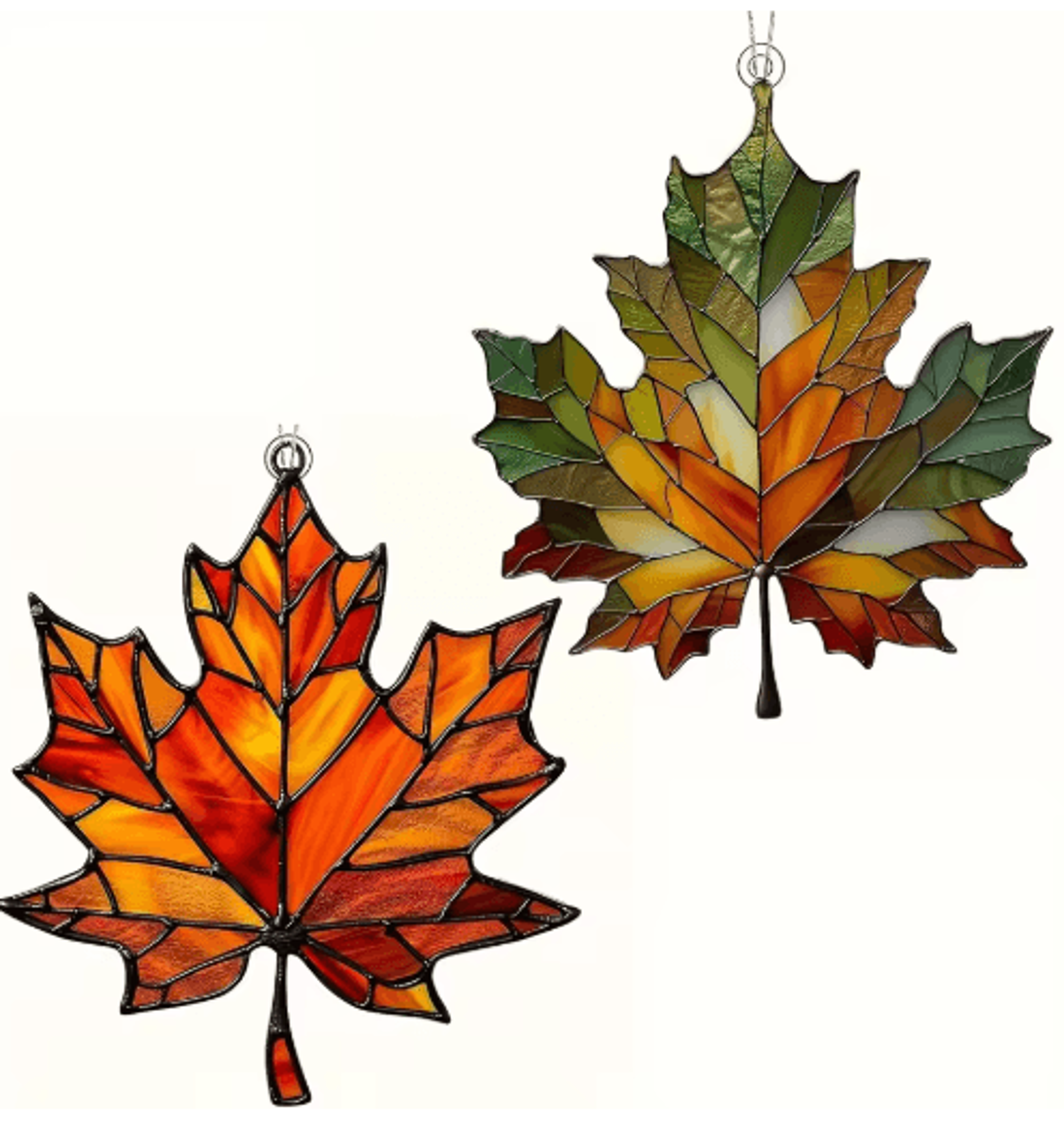 Thanksgiving Acrylic Maple Leaf Light Catcher For Fall Decor 2