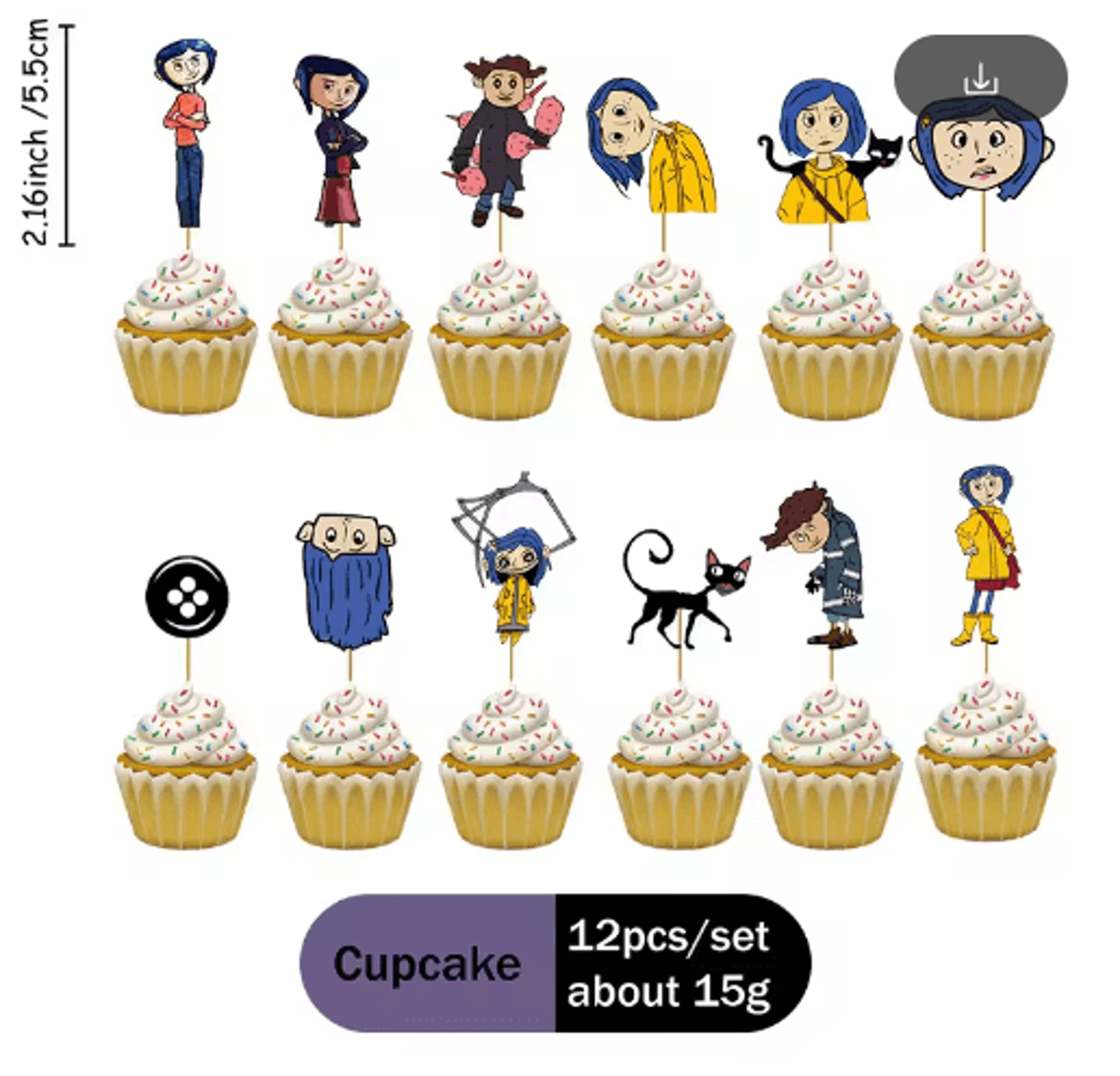 CoralineInspired Cartoon Party Supplies For Kids Birthday Decor 9