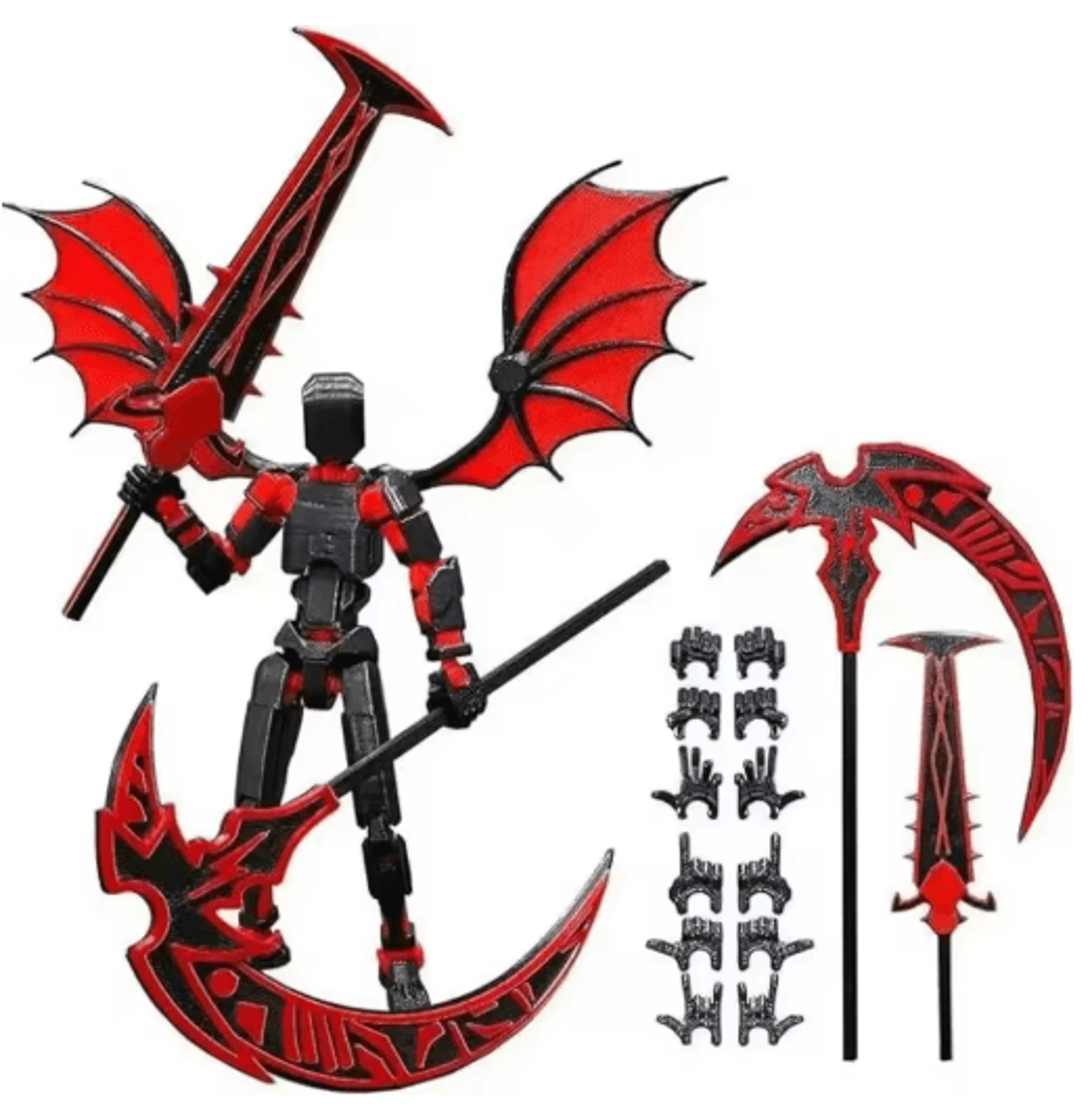 3D Printed Reaper Robot MultiJointed Action Figure 3