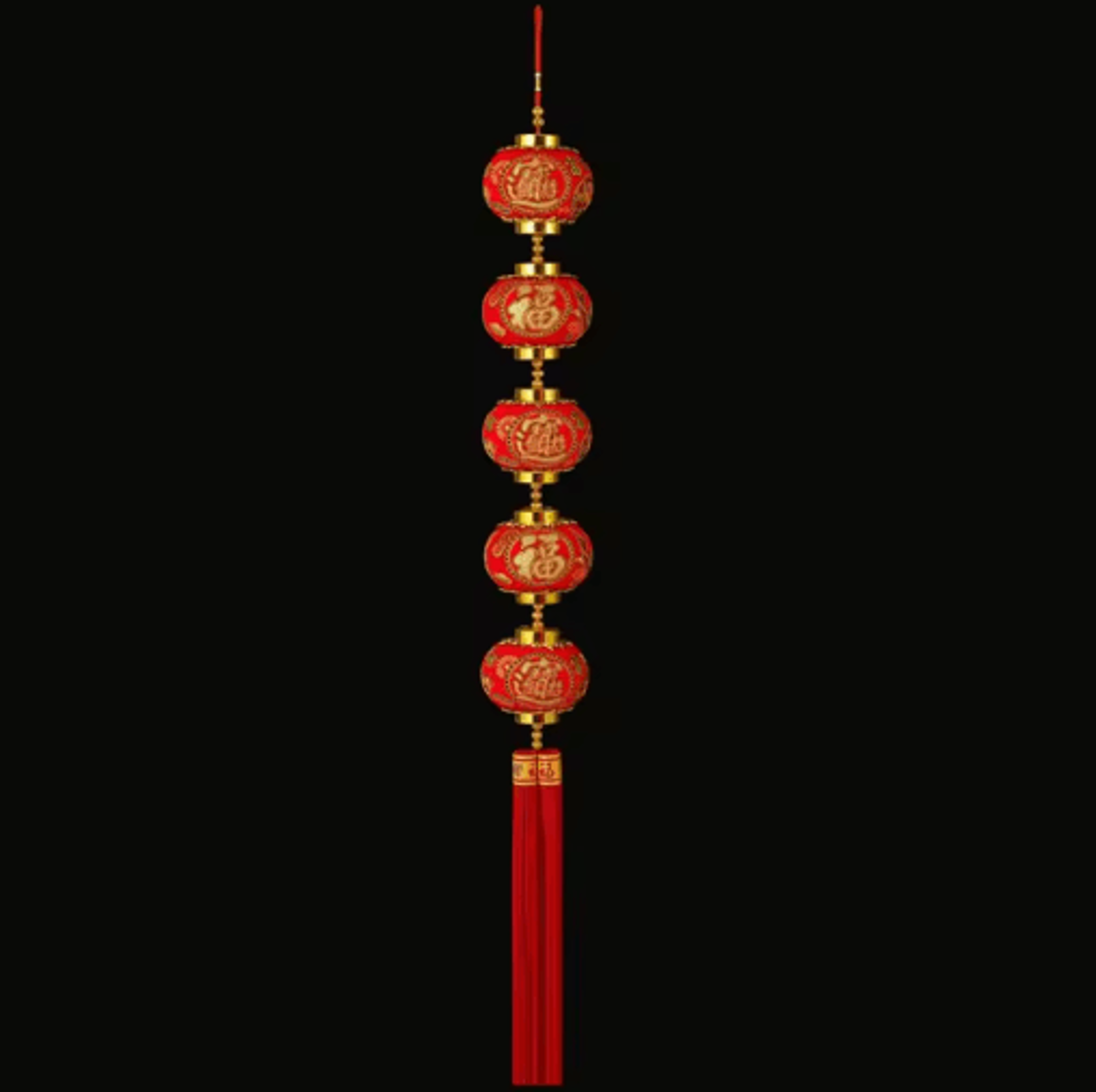 Chinese New Year Lantern String Hanging Pendant Decoration 1