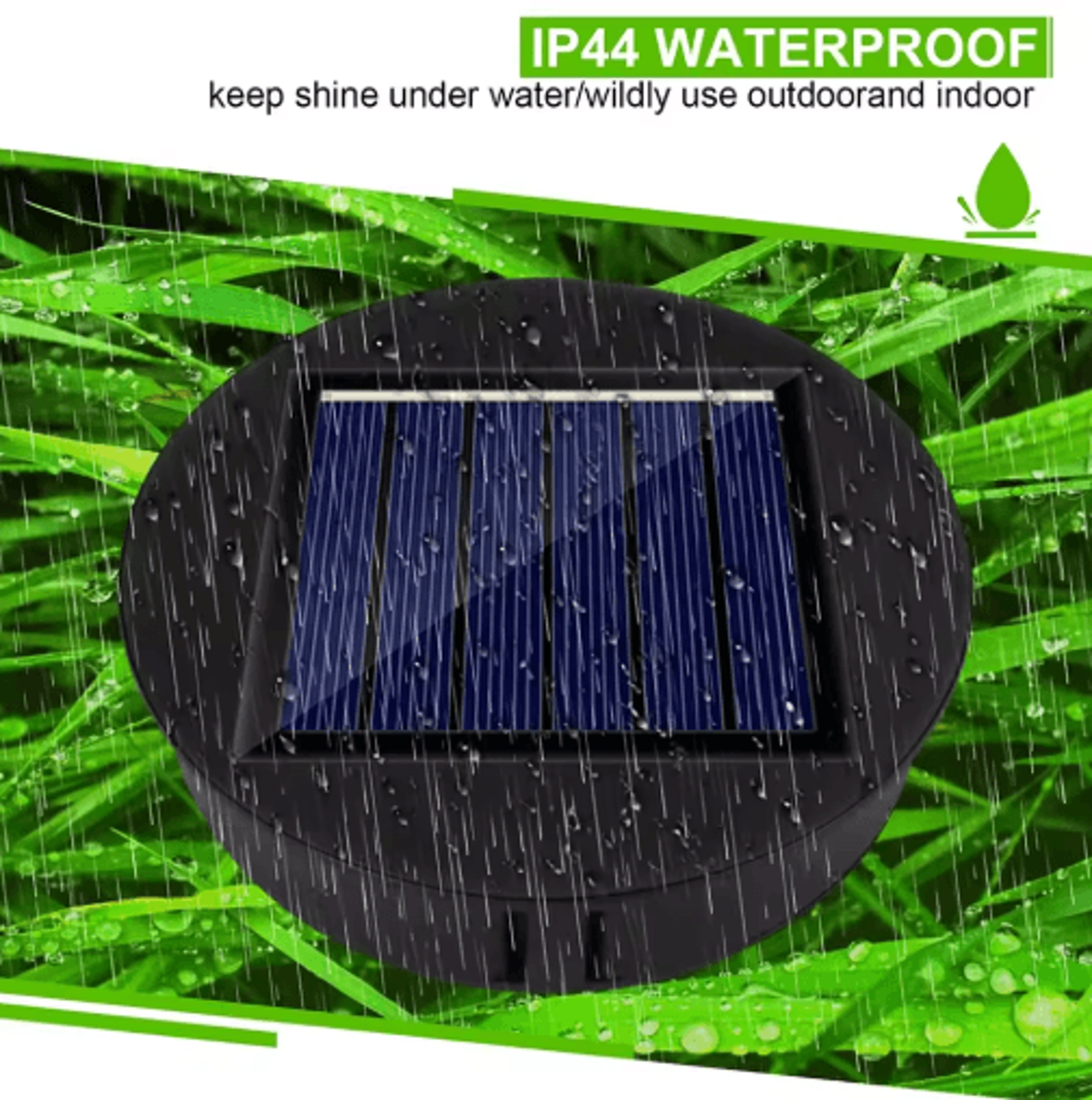 14PCS 8cm Solar Lantern Replacement Top With LED Light 7