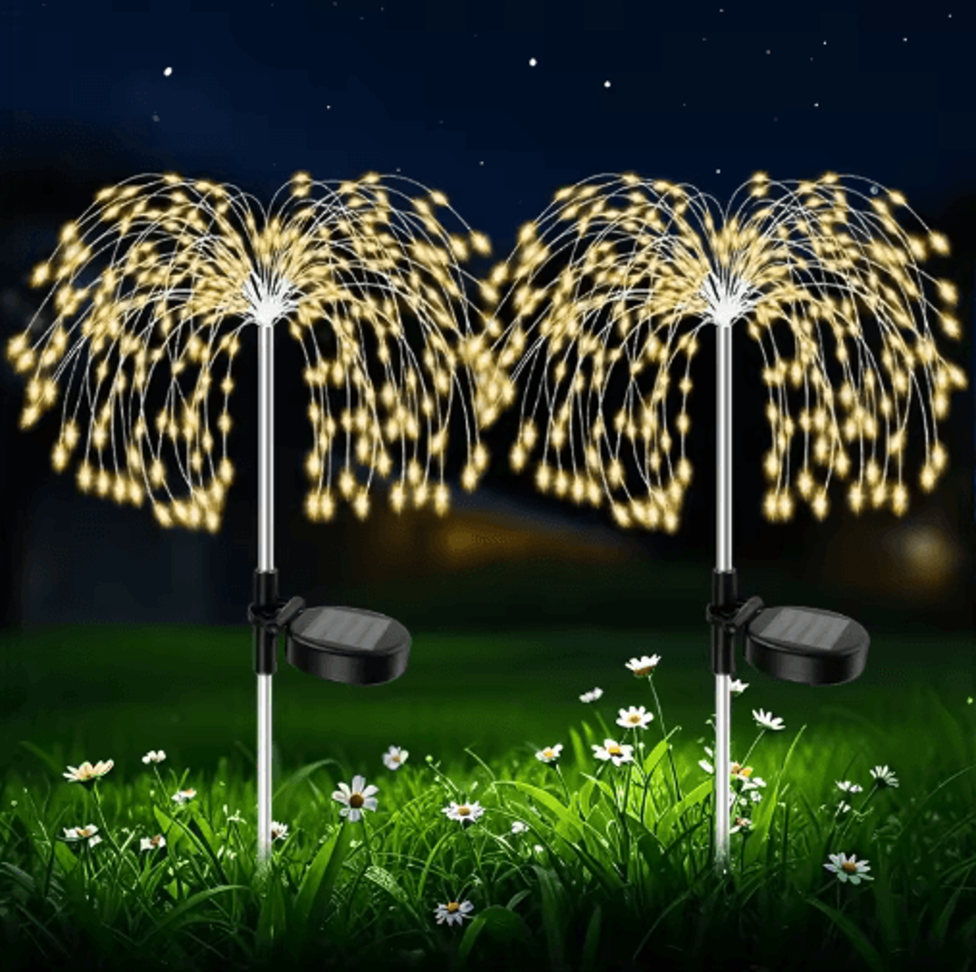200LED Solar Firework Lights For Outdoor Garden Decor 2