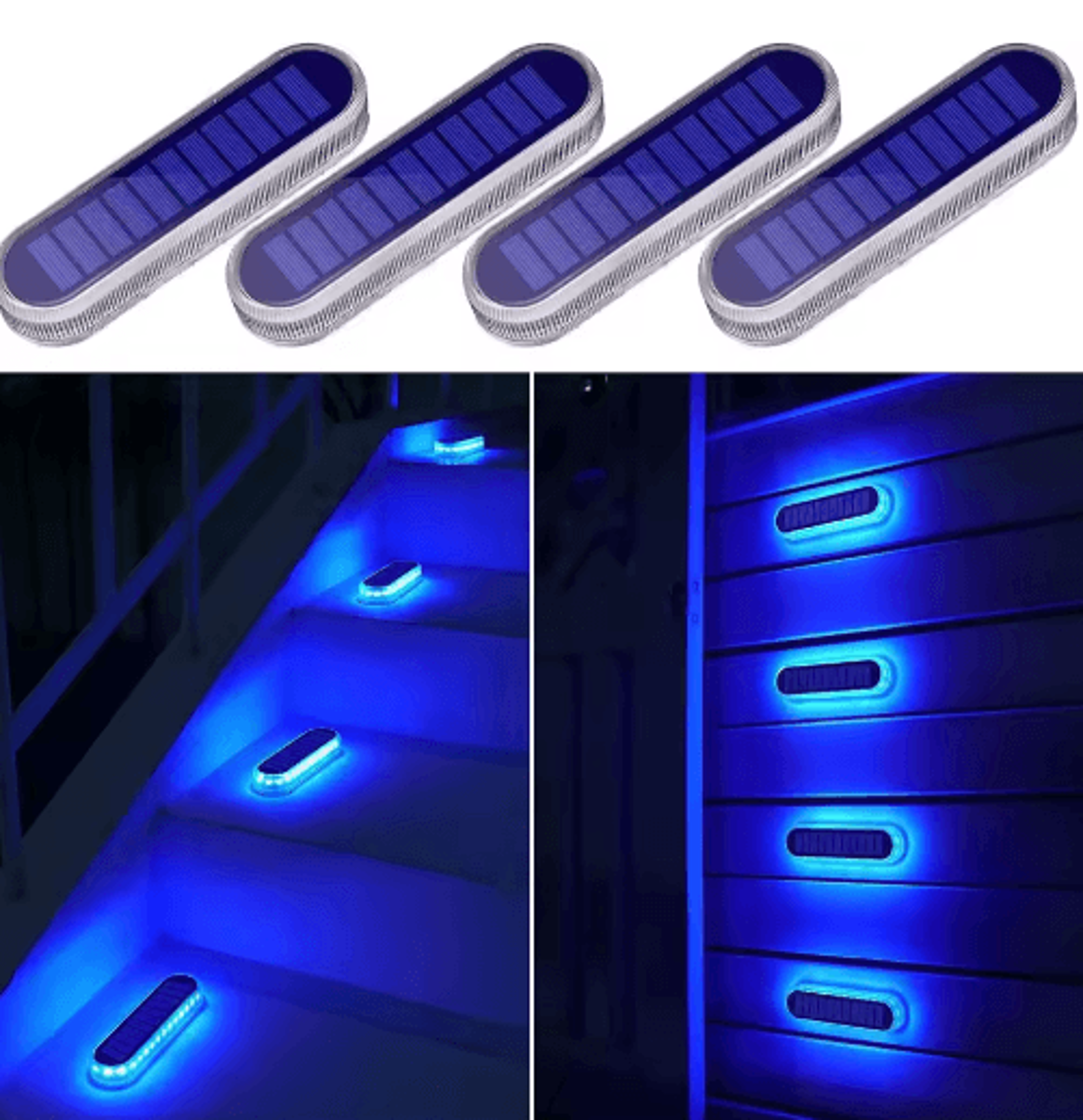 4Pack Solar Deck Lights For Steps Stairs And Driveways 1