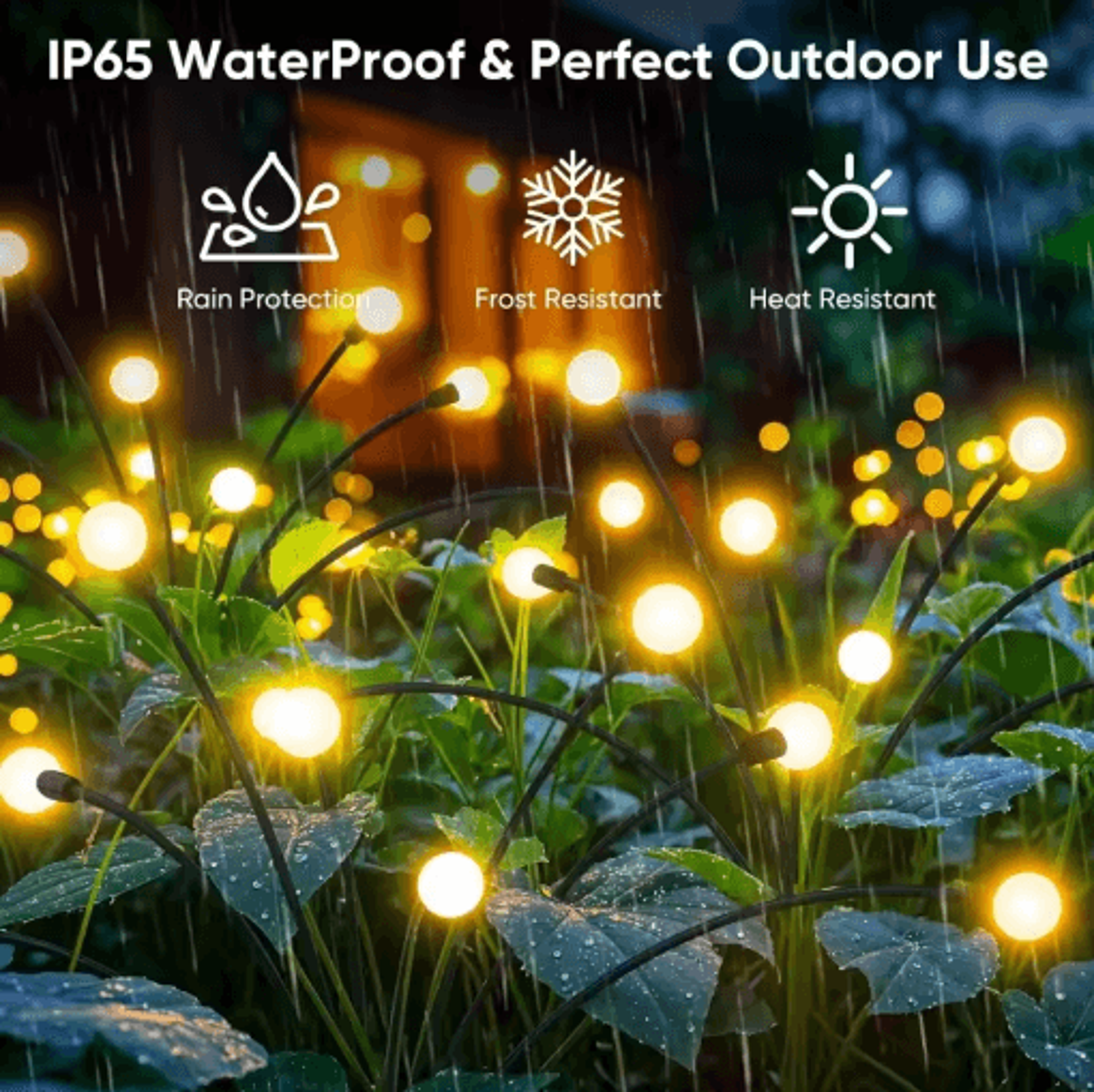 RGB Solar Firefly Swaying Garden Lights 5