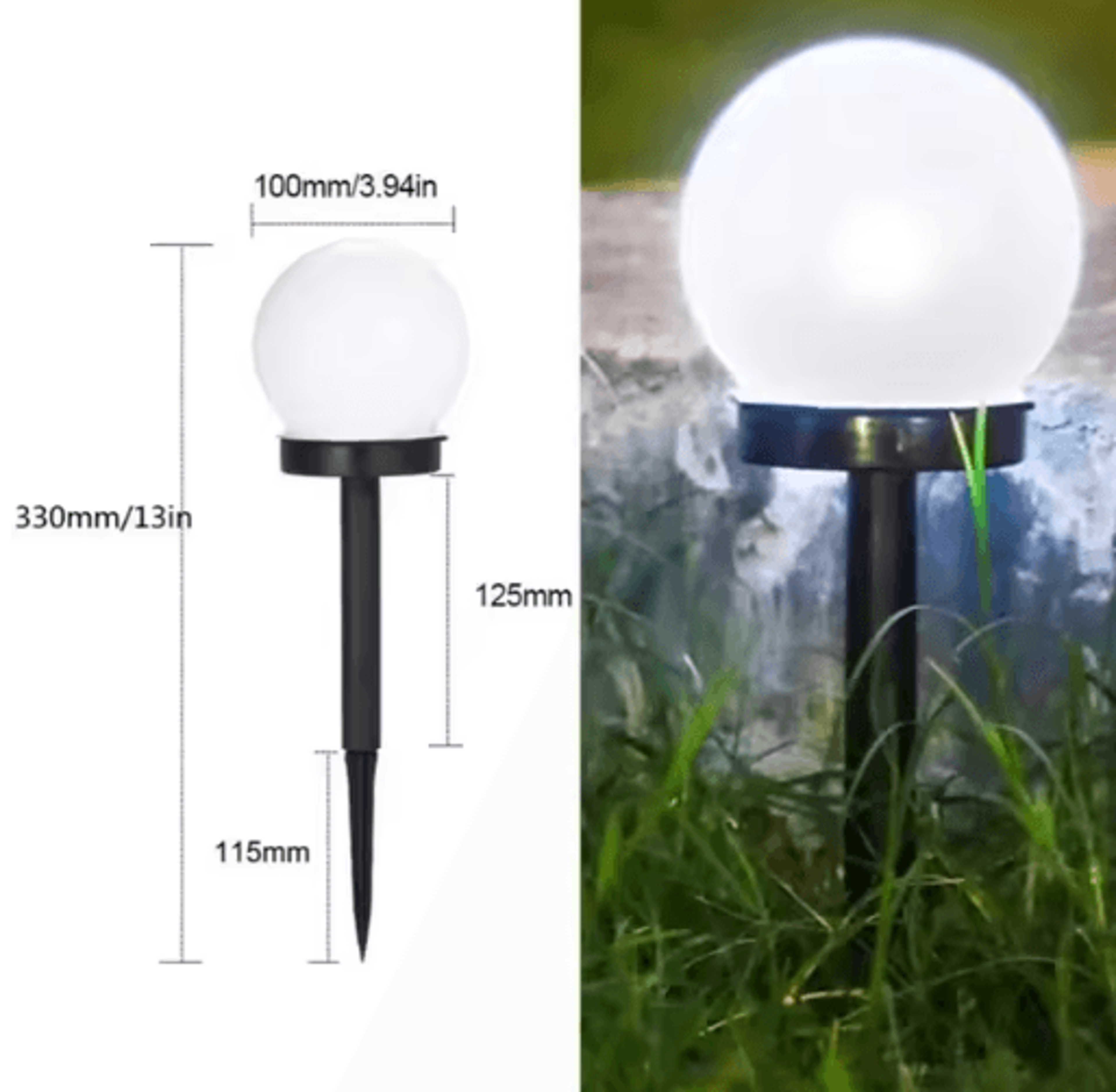 Dual LED ColorChanging Solar Landscape Spotlight 1