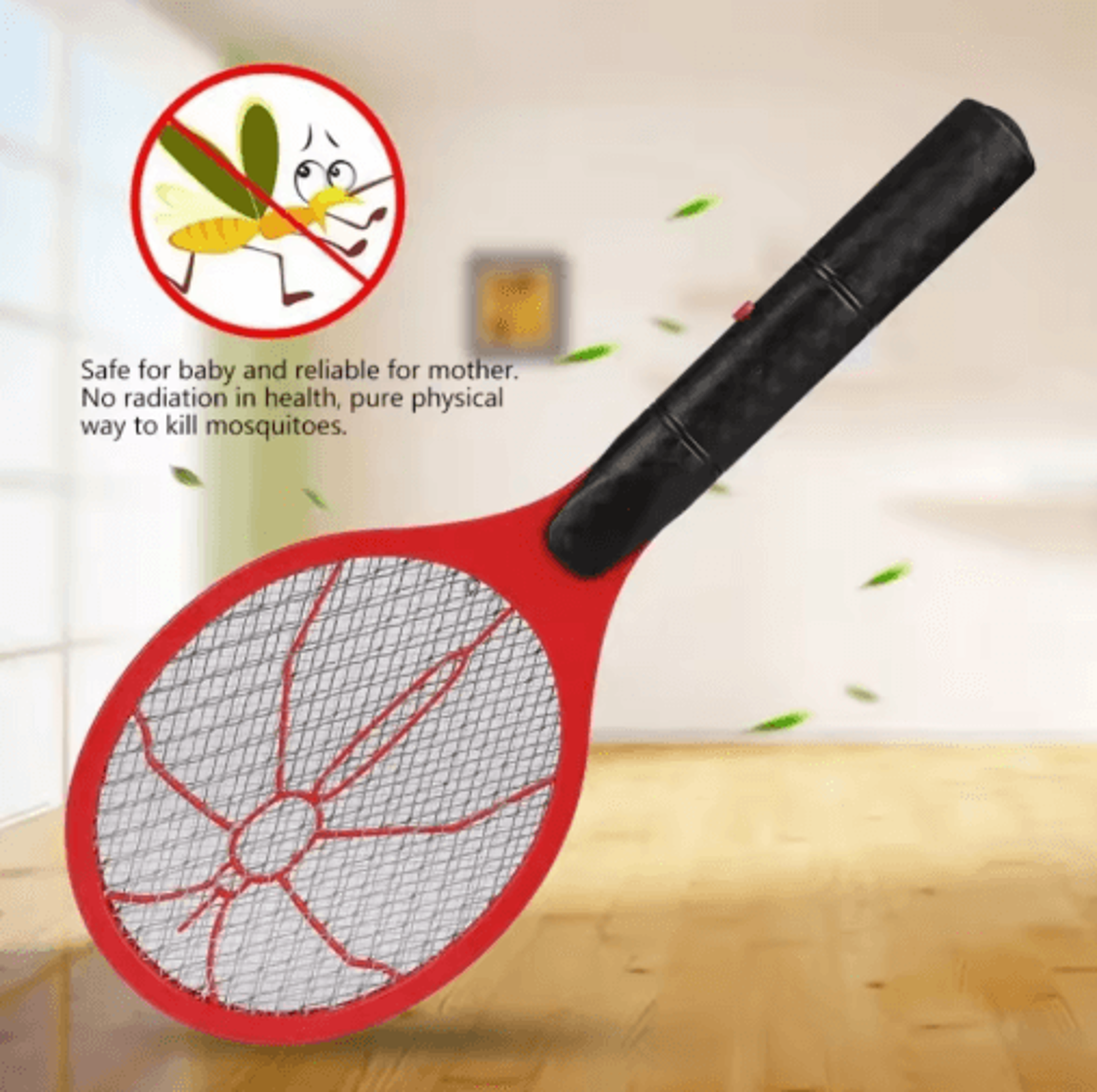 BatteryPowered Electric Mosquito Swatter Racket 6