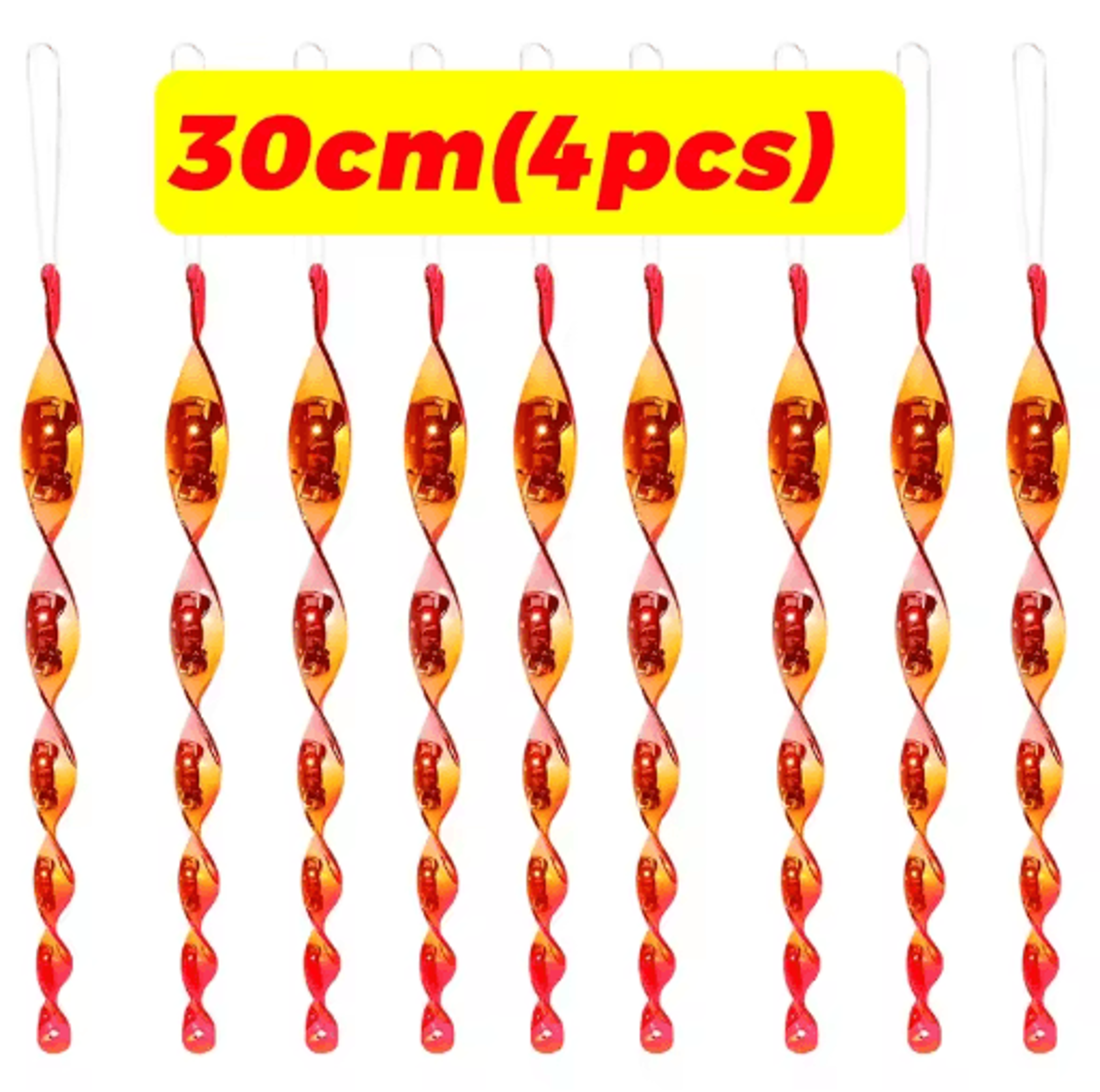 Reflective Wind Spiral Bird Deterrent Hanging Rods 13