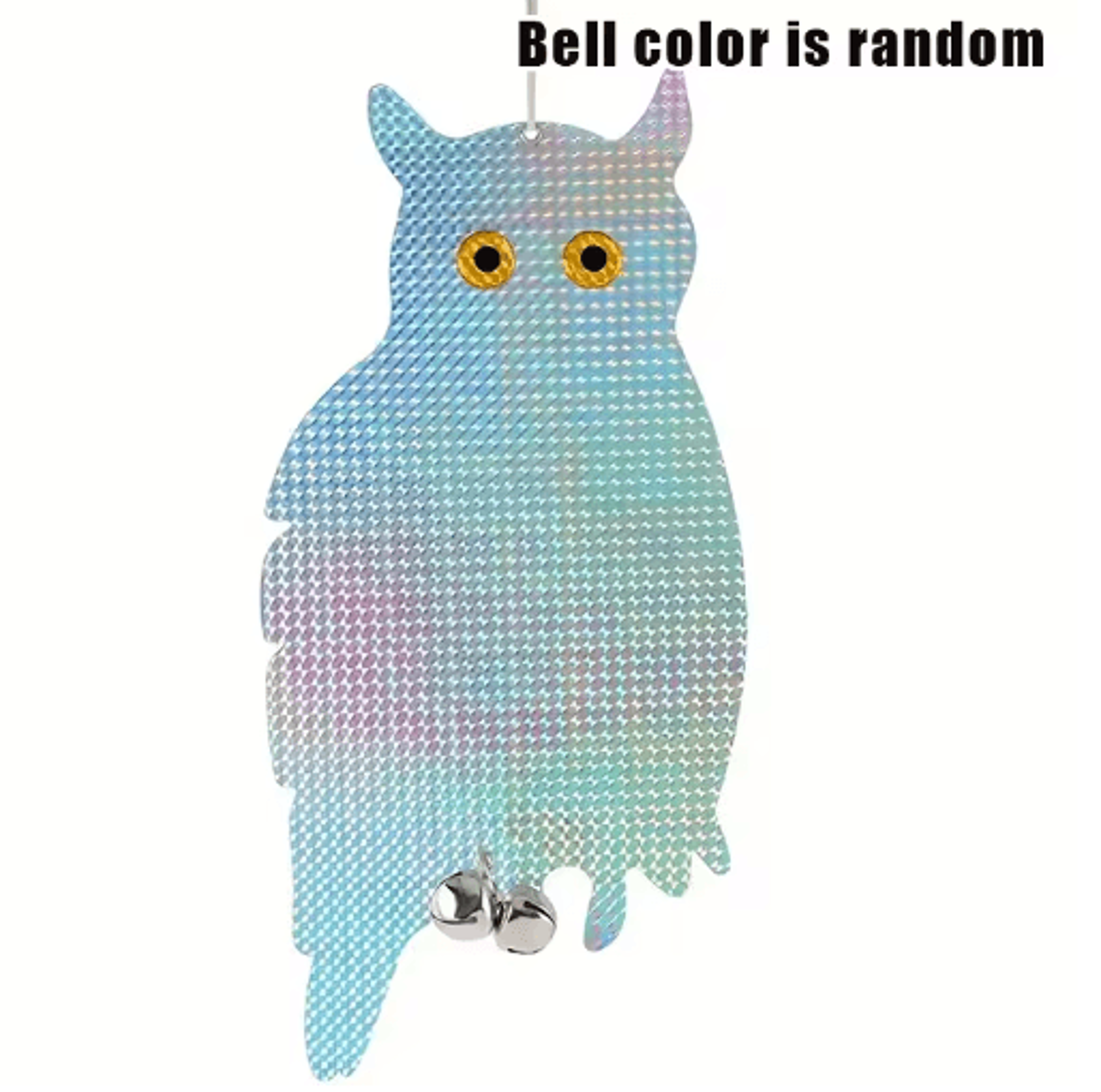 16PCS Reflective Owl Hawk Bird Repeller Wind Chimes 3