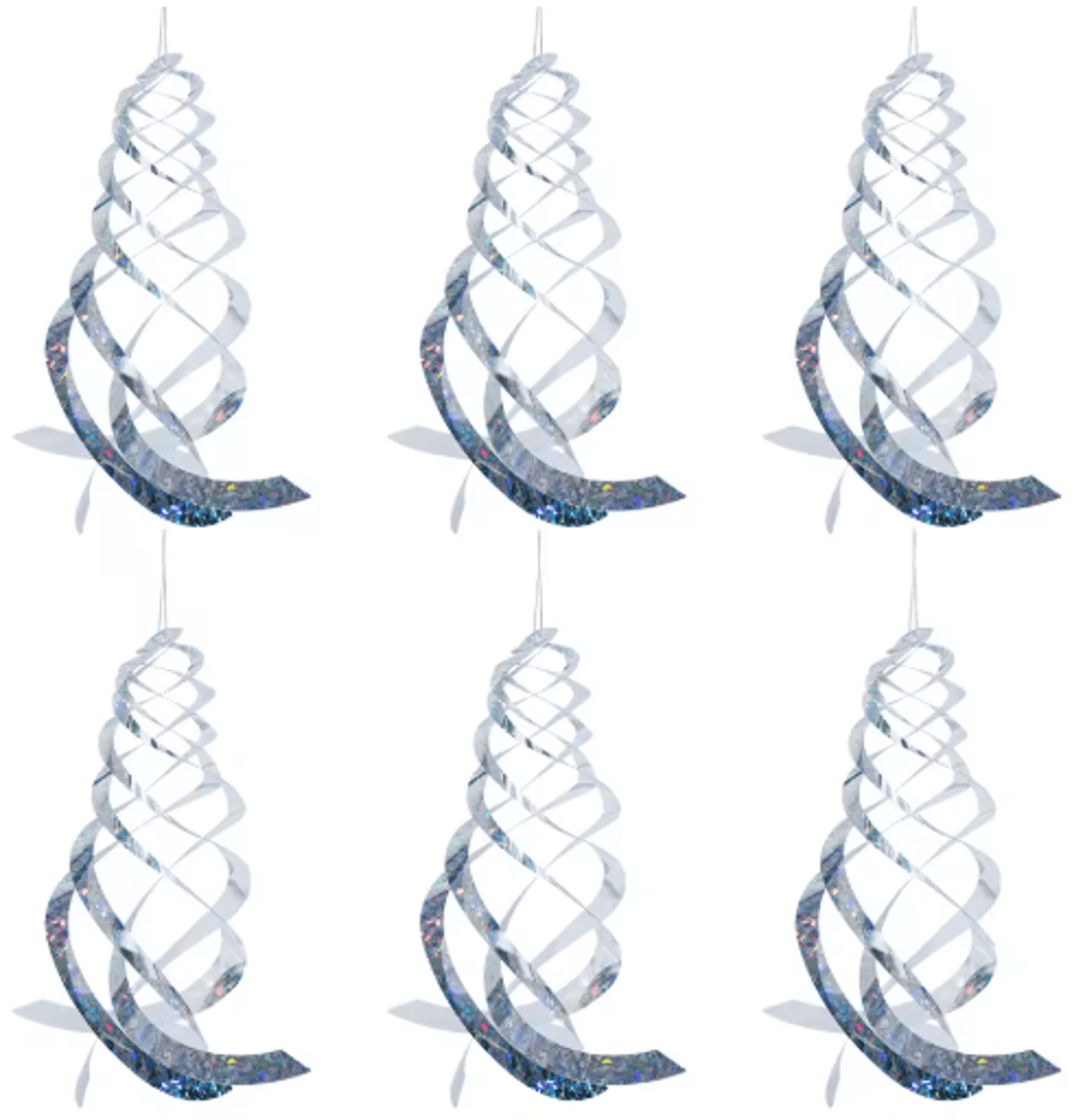 Goture 6PCS Reflective Spiral Bird Deterrents 1