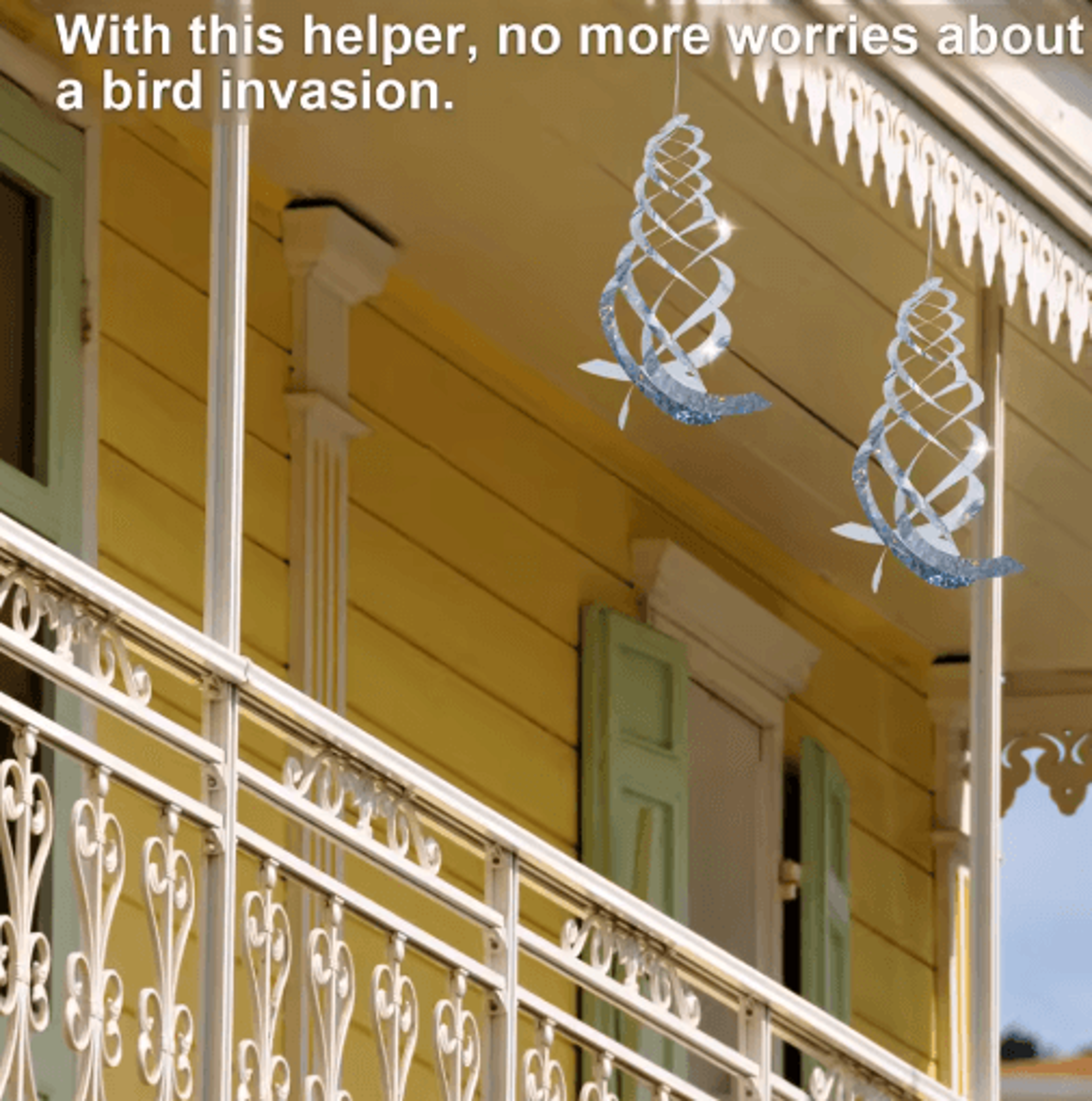 Goture 6PCS Reflective Spiral Bird Deterrents 4