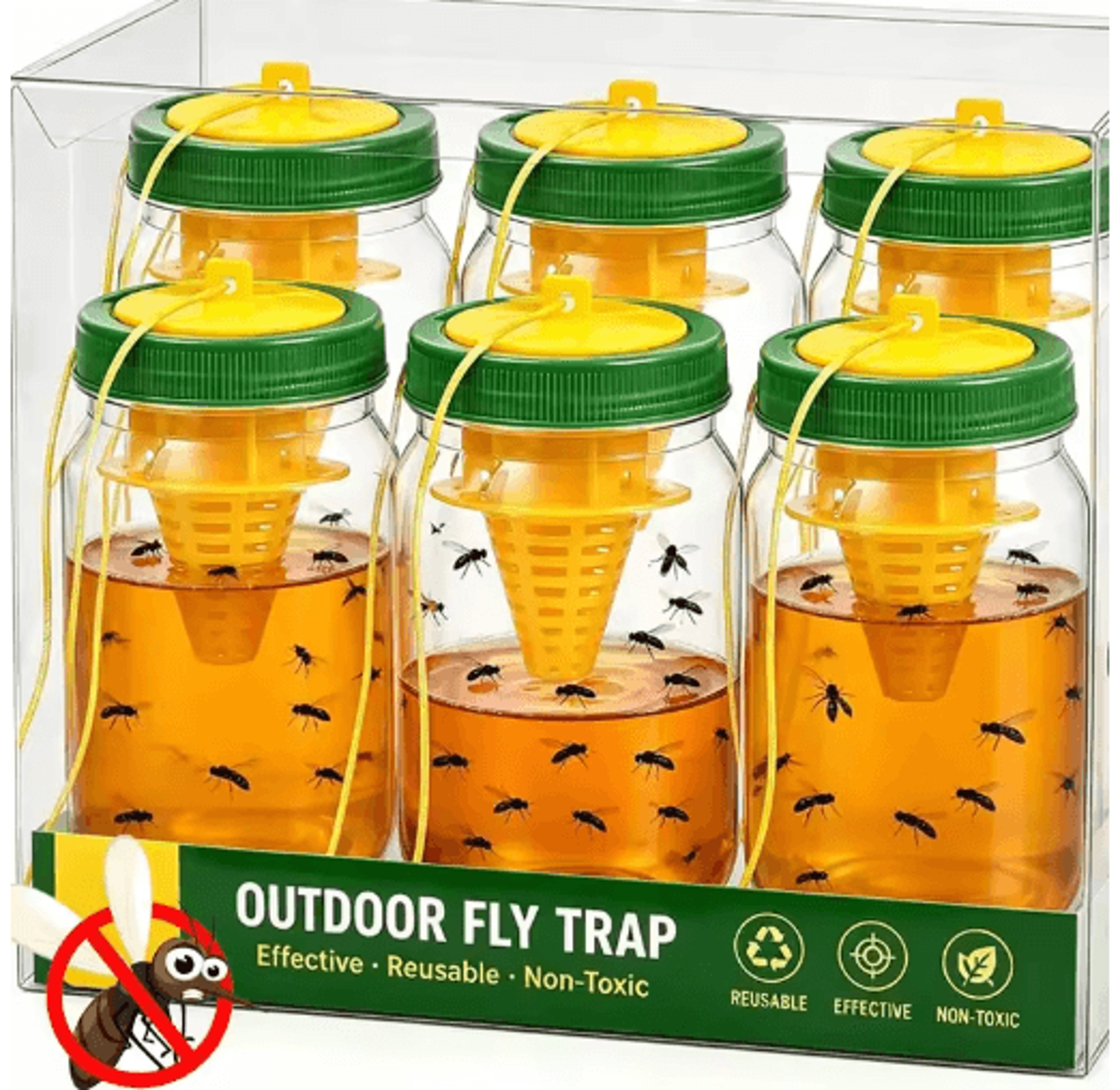 Reusable Hanging Fly Wasp  Hornet Insect Trap 0