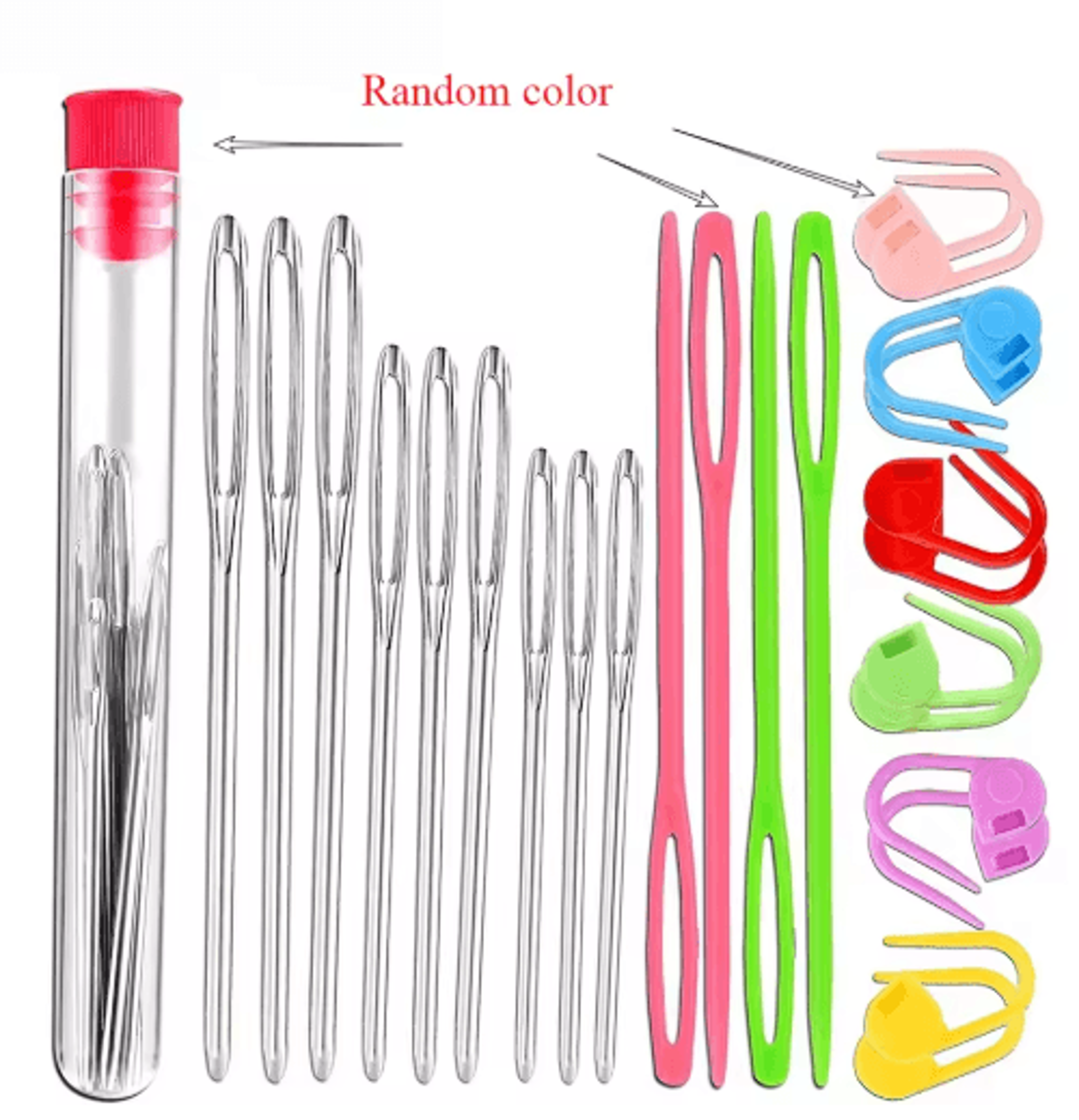 26Piece Yarn Needle  Stitch Marker Sewing Kit 2