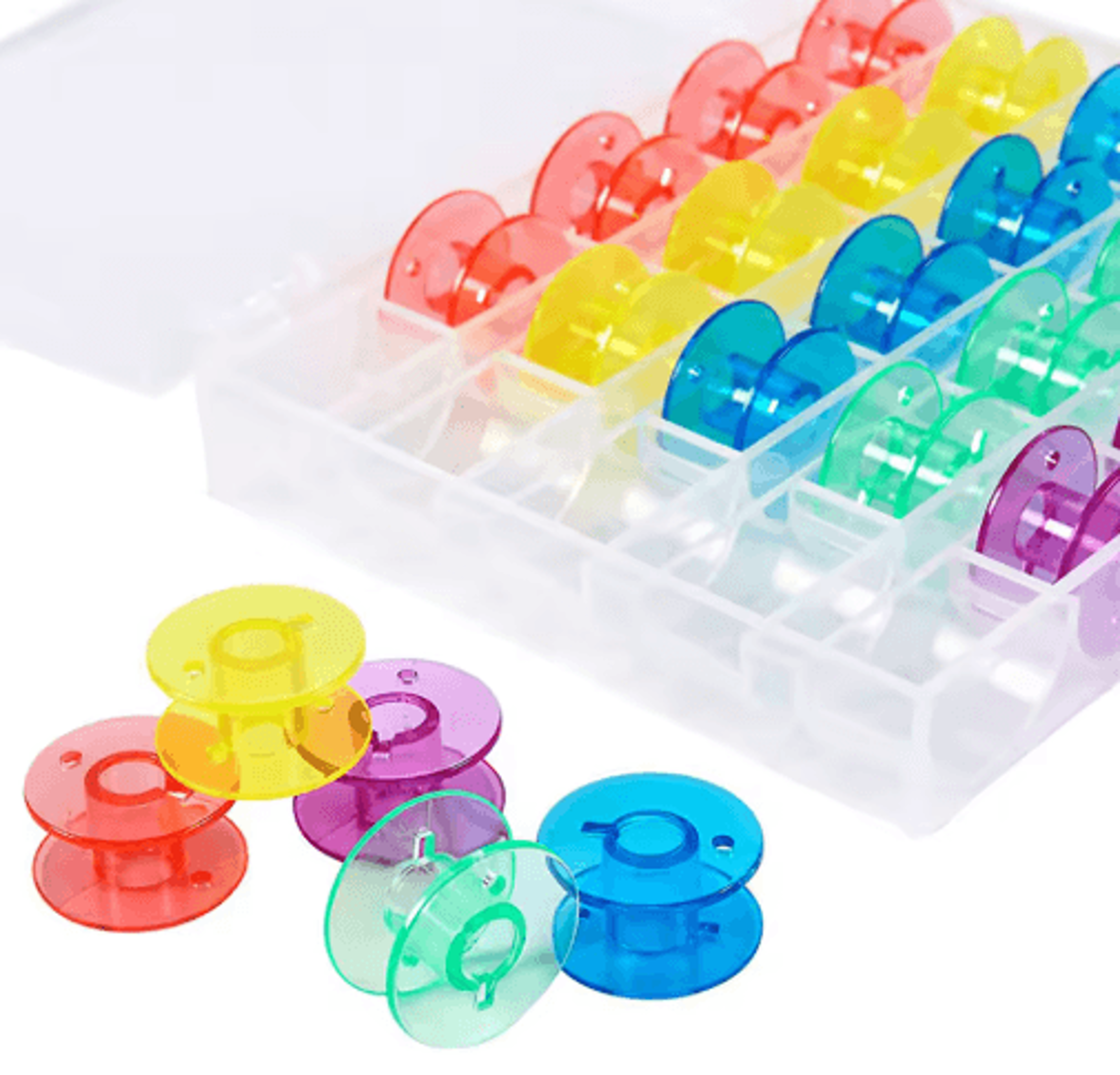 25Piece Sewing Thread Bobbin Set With Storage Box 7