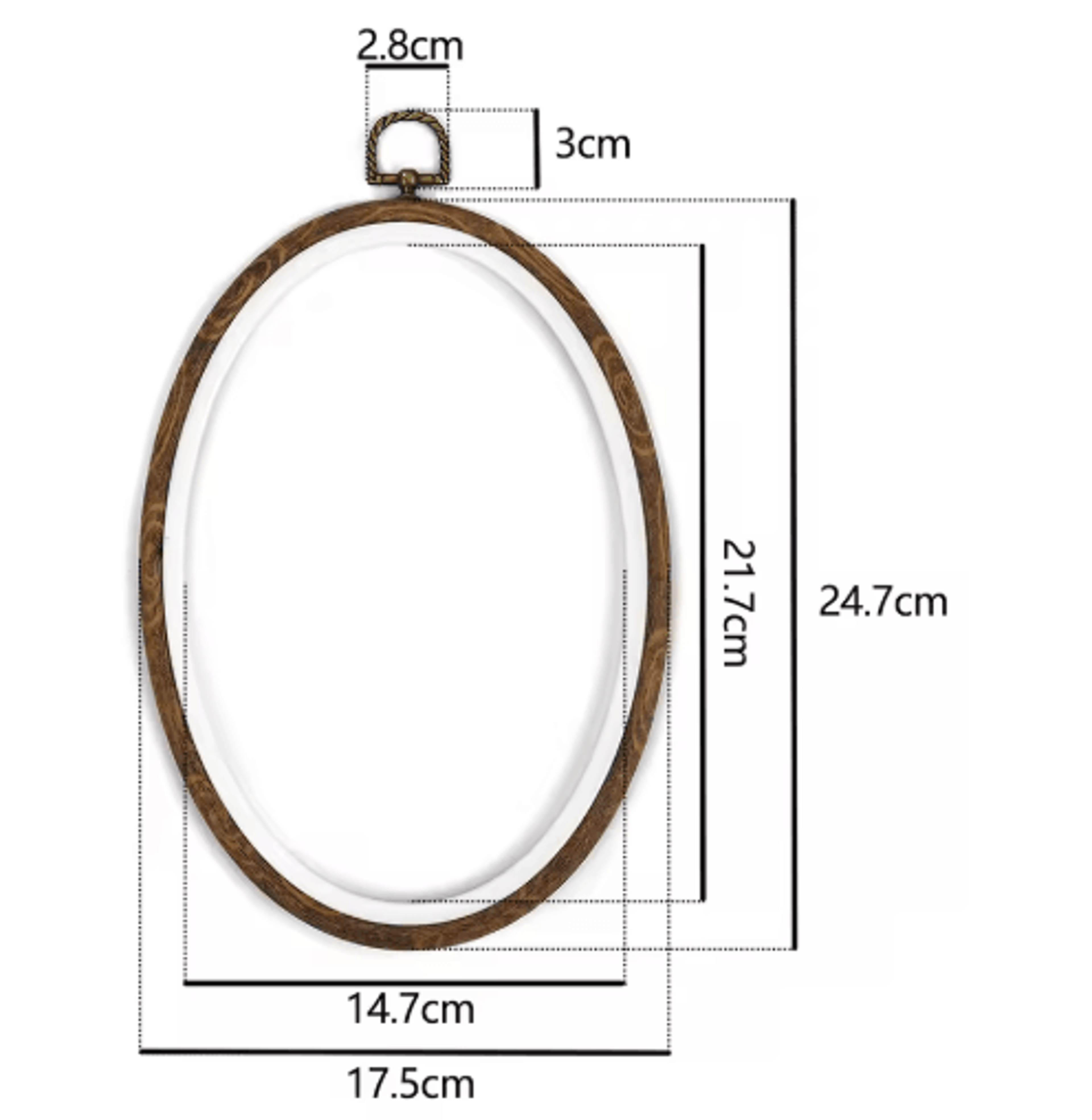 Round Embroidery Hoop Frame Set For Cross Stitch  Needlecraft 2