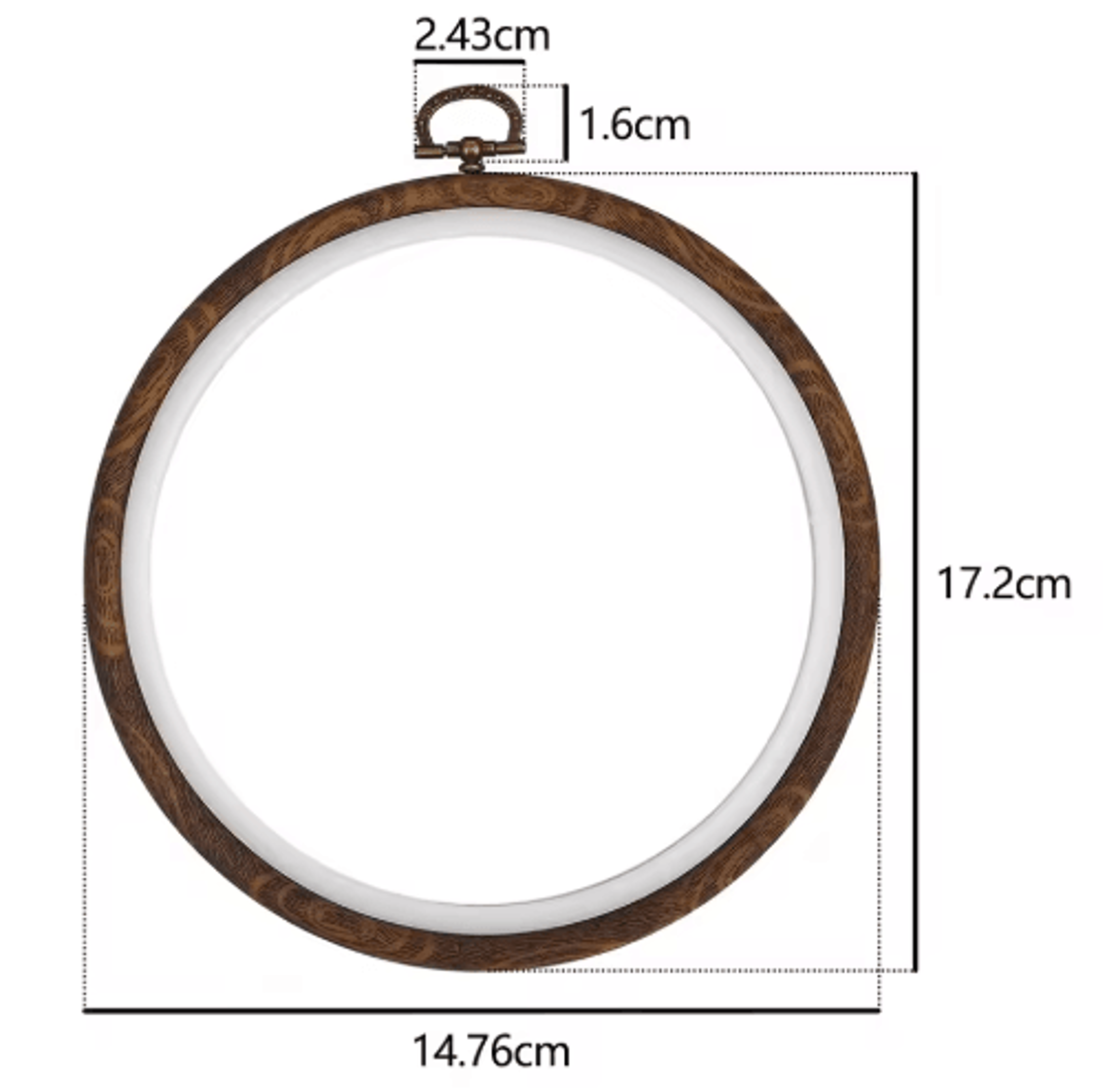 Round Embroidery Hoop Frame Set For Cross Stitch  Needlecraft 10