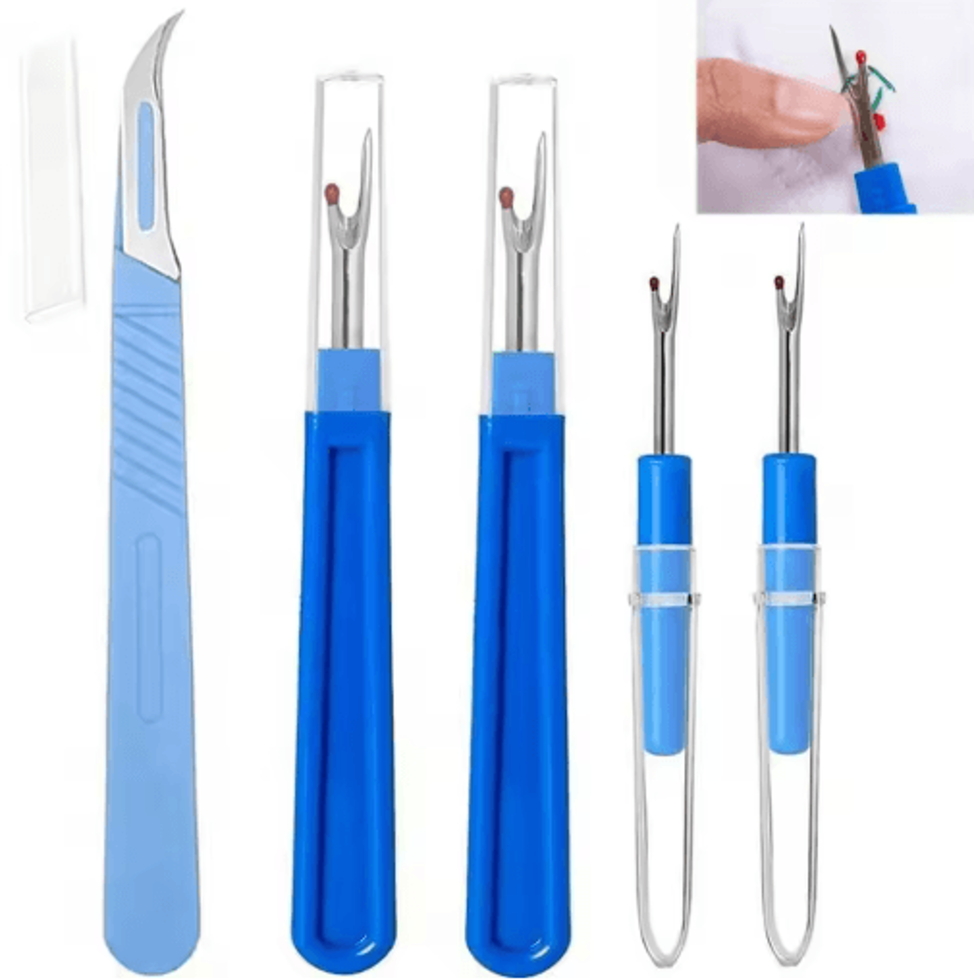 5PCS Sewing Seam Ripper  Stitch Remover Kit 6