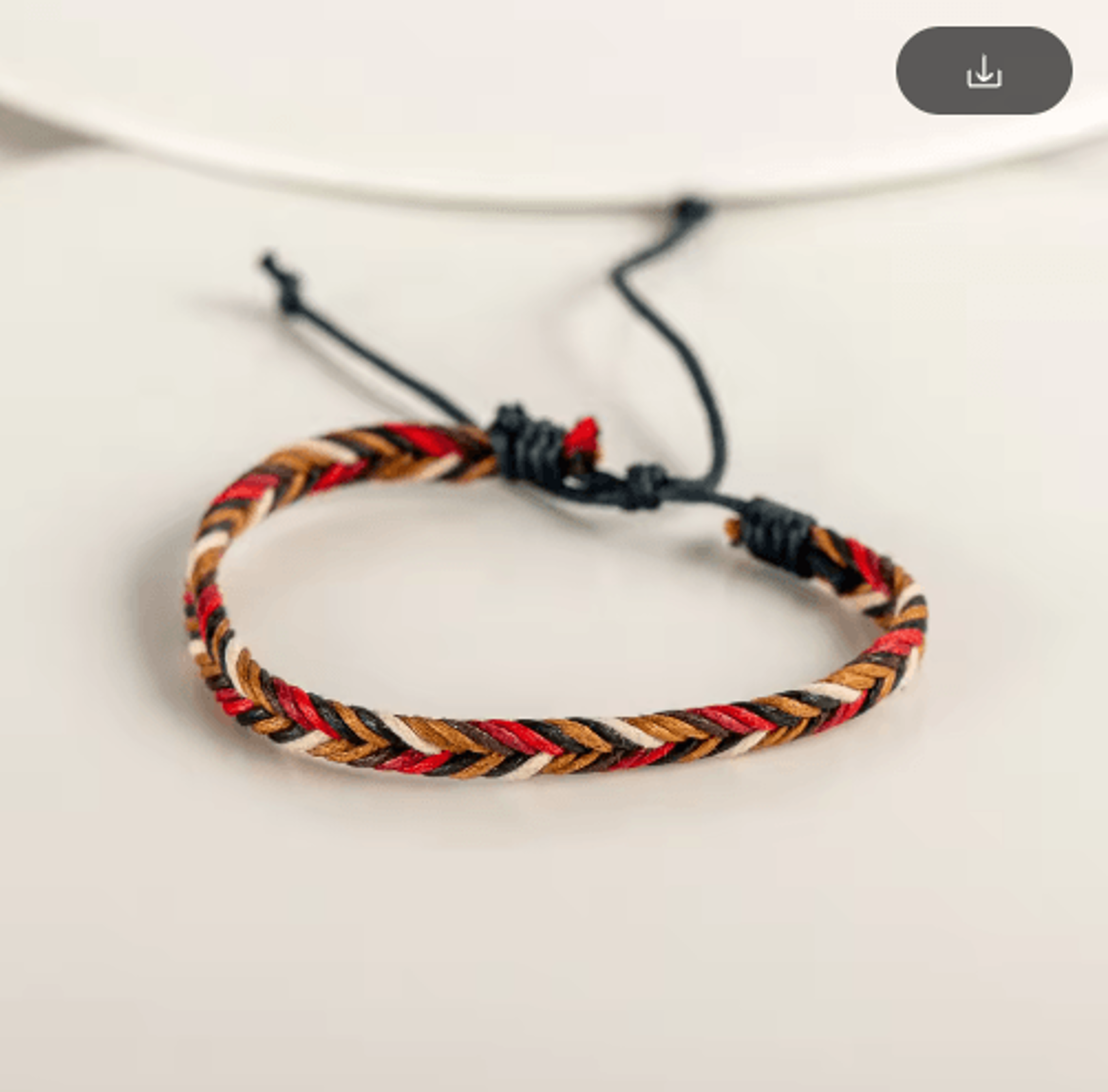 KY301 Handmade Adjustable Macrame Rope Bracelet 3