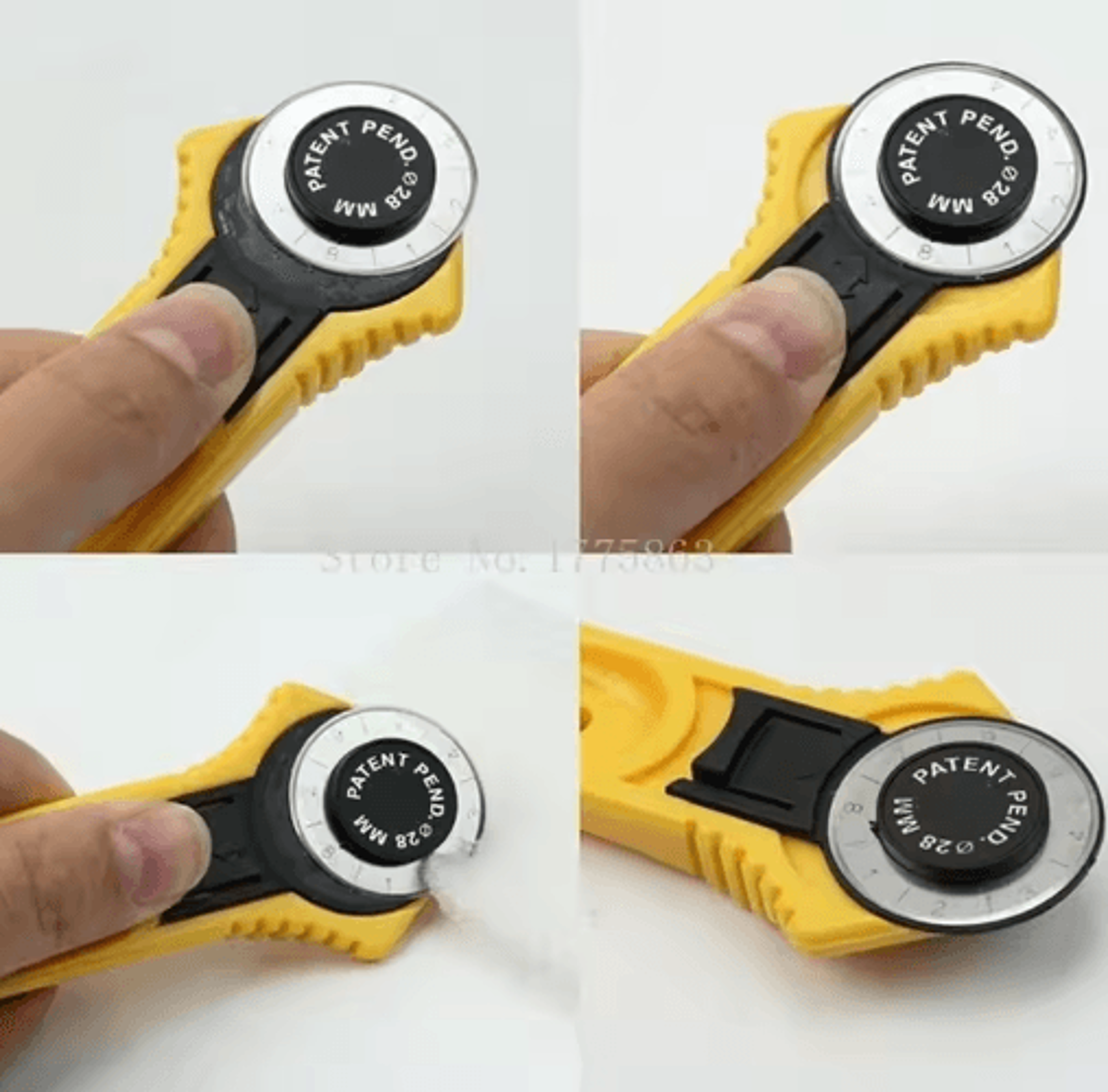 28mm Rotary Fabric Cutter For Sewing  Leather Crafts 6