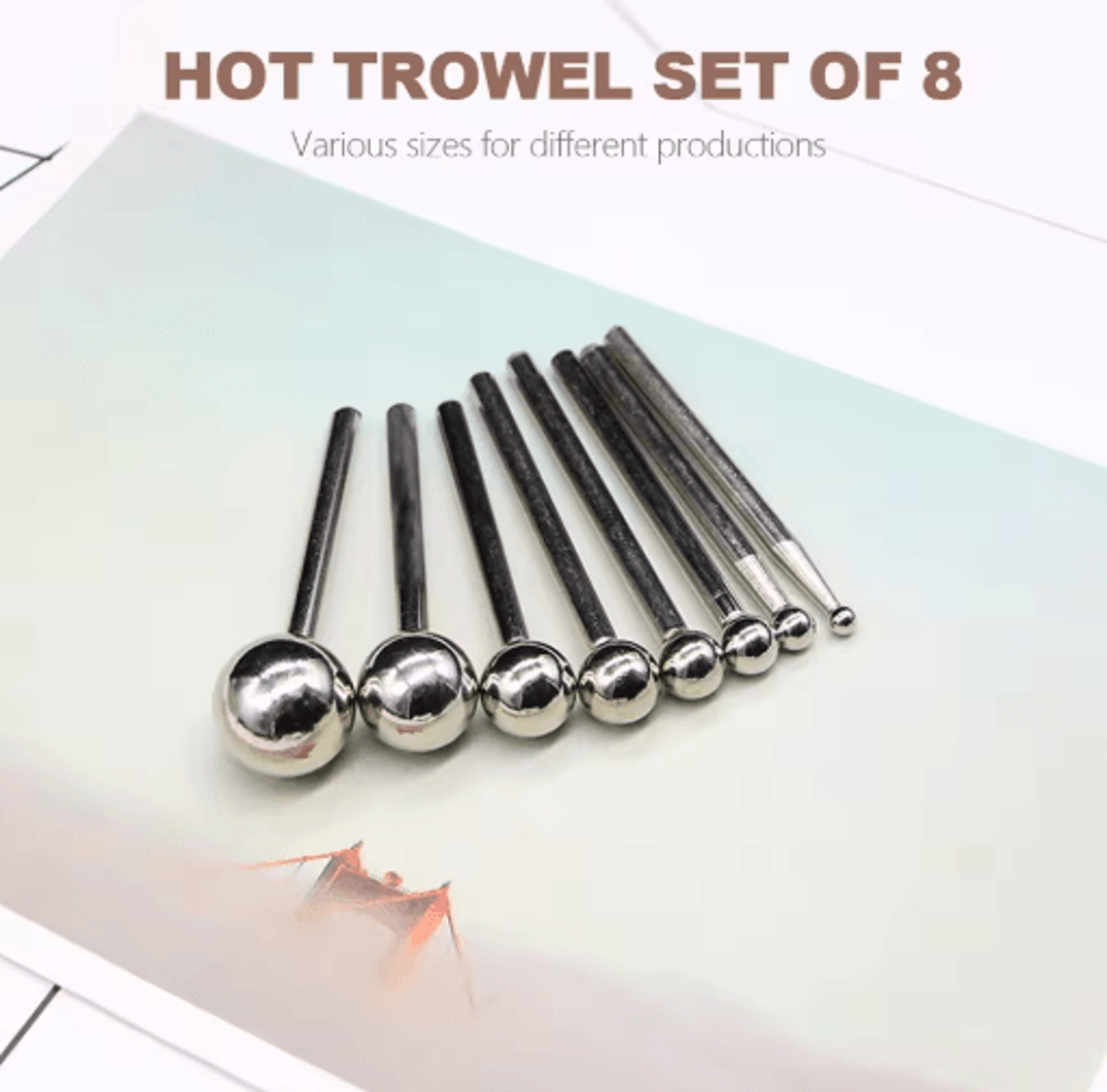 Adjustable Temperature Fabric Flower Ironing Tool Set 5