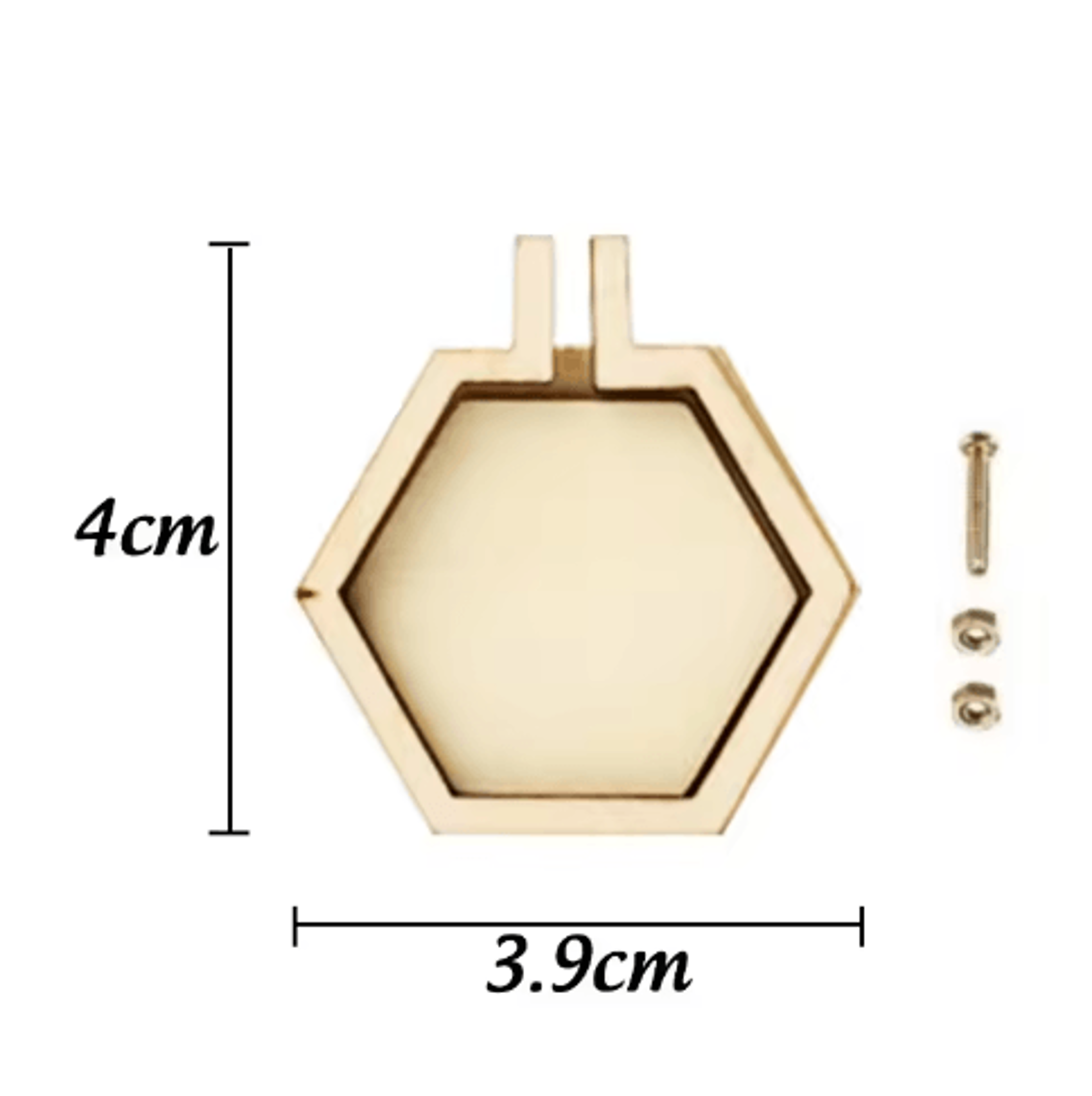 10PCS Mini Wooden Embroidery Hoop Pendant Set 4
