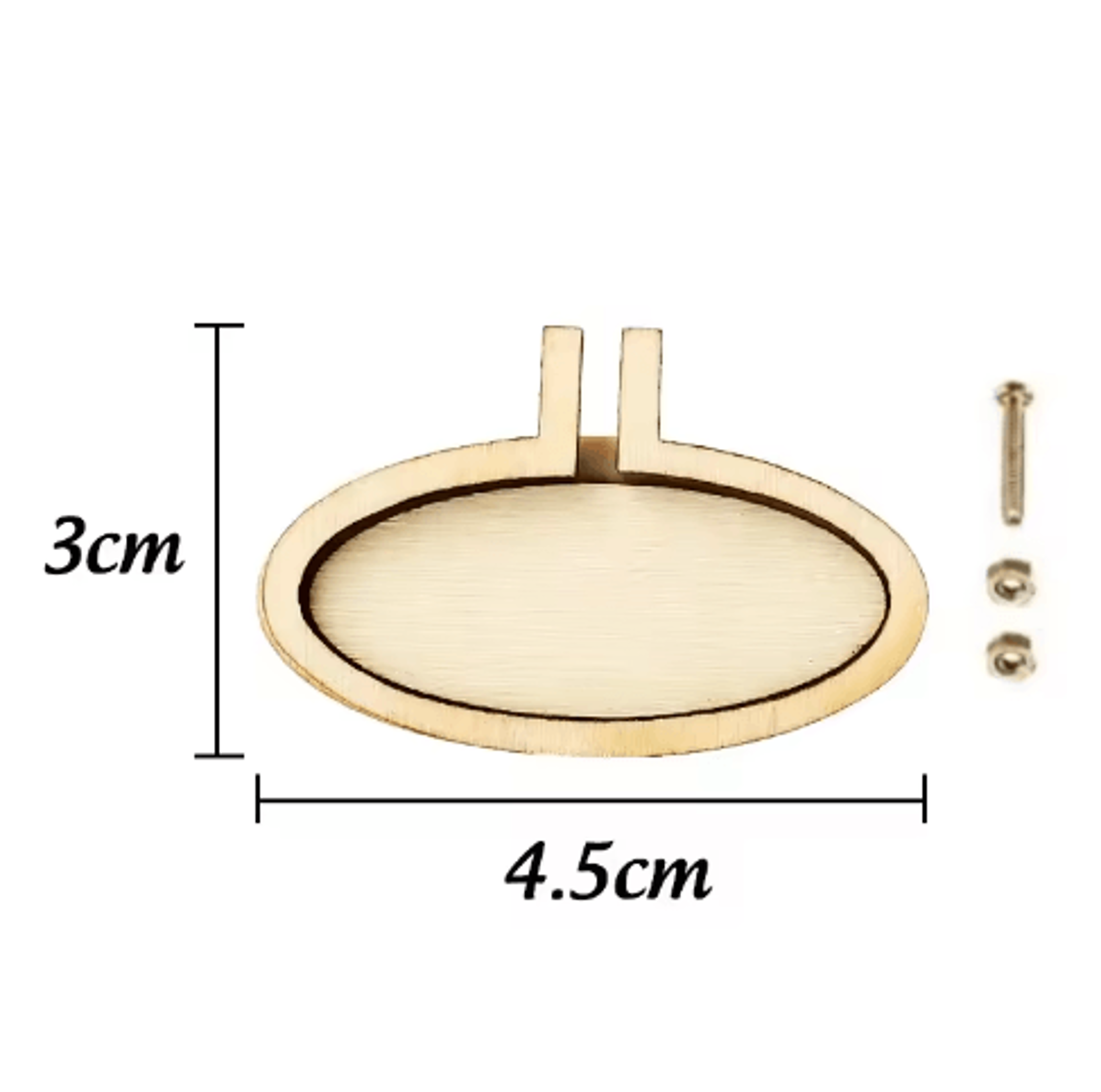 10PCS Mini Wooden Embroidery Hoop Pendant Set 3