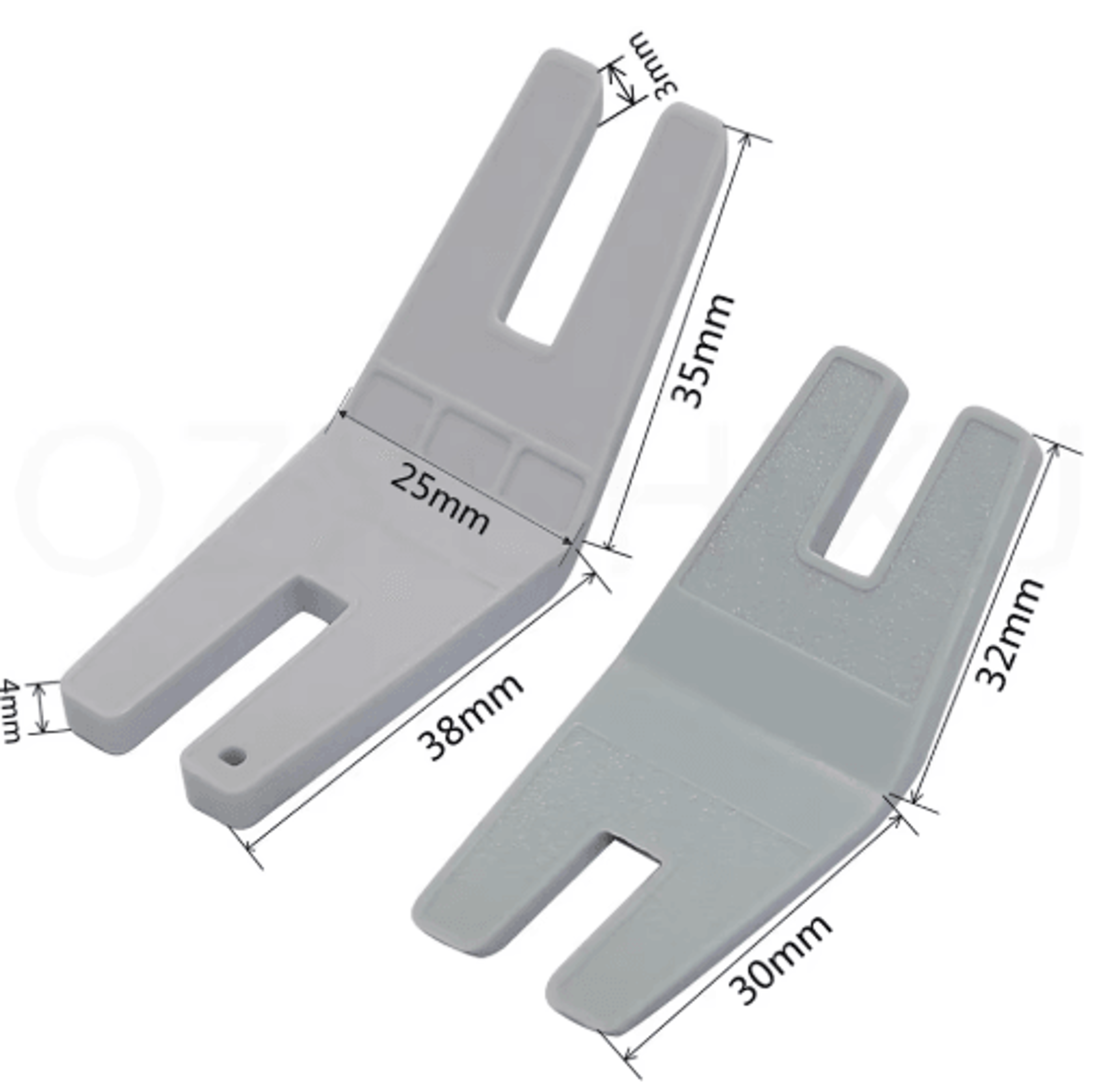 2PCS Sewing Hump Jumper Presser Foot Tools 5