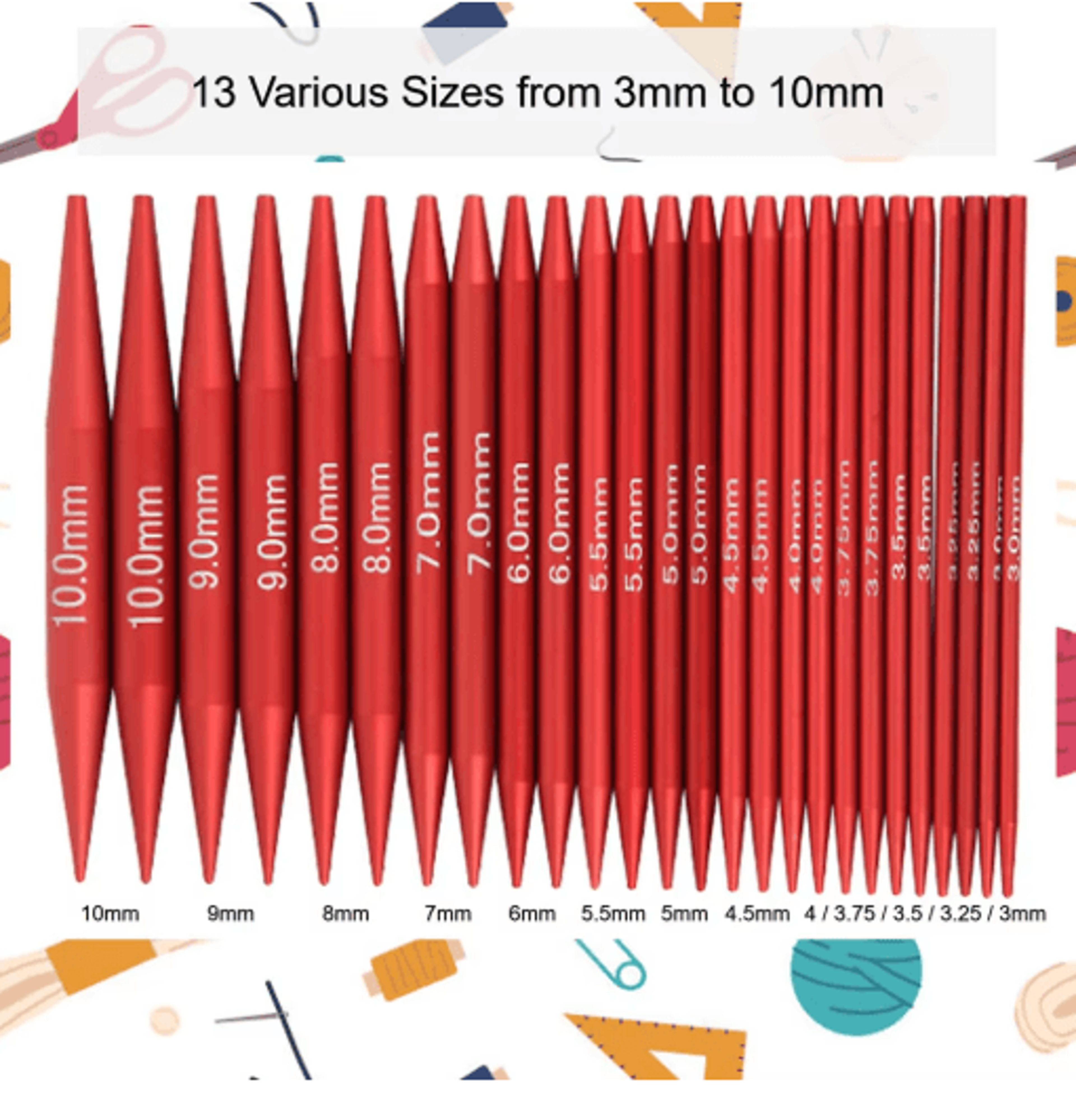 26Piece Interchangeable Circular Knitting Needle Set 0