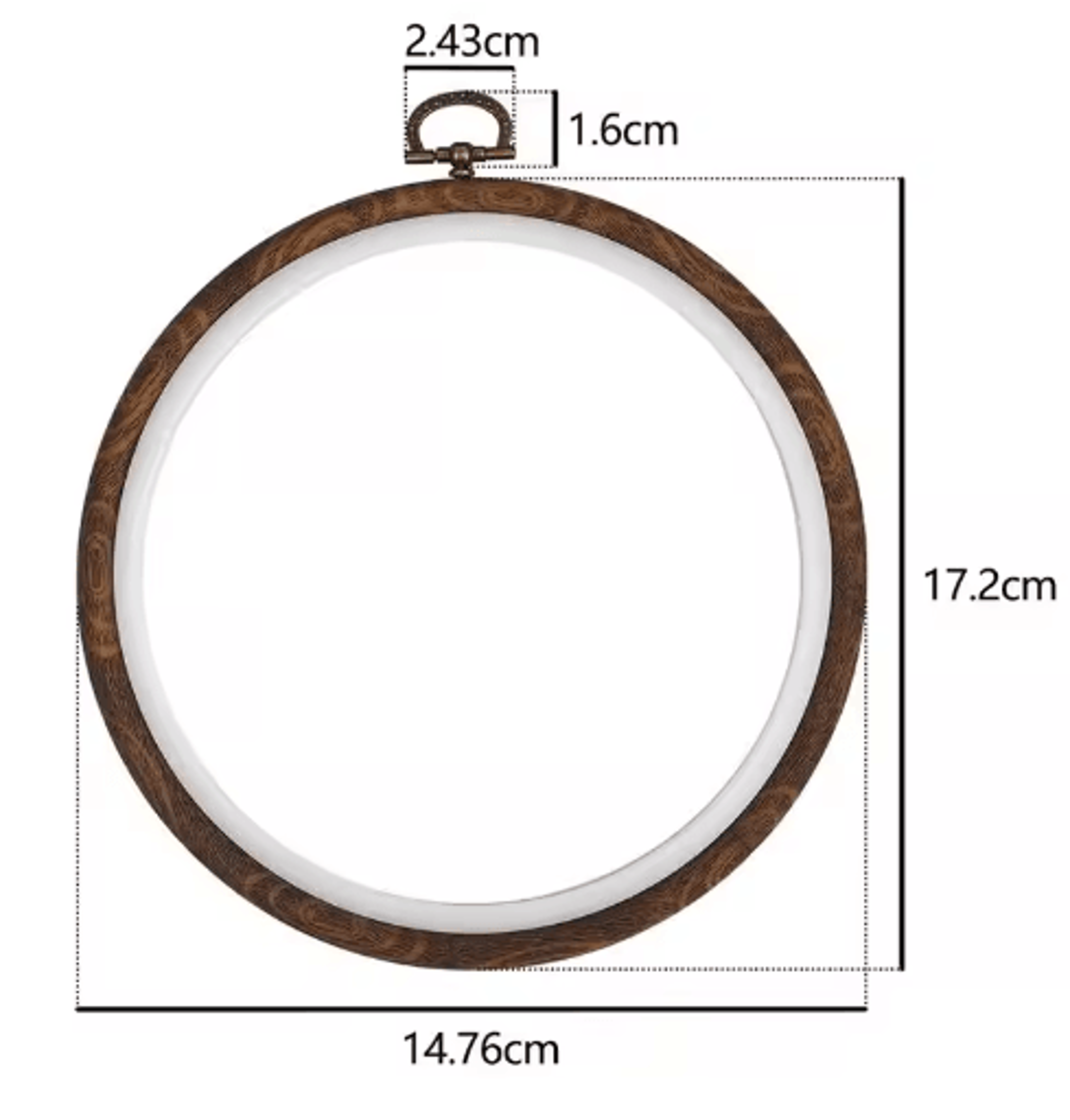 Retro Square Plastic Embroidery Hoop Frame 2