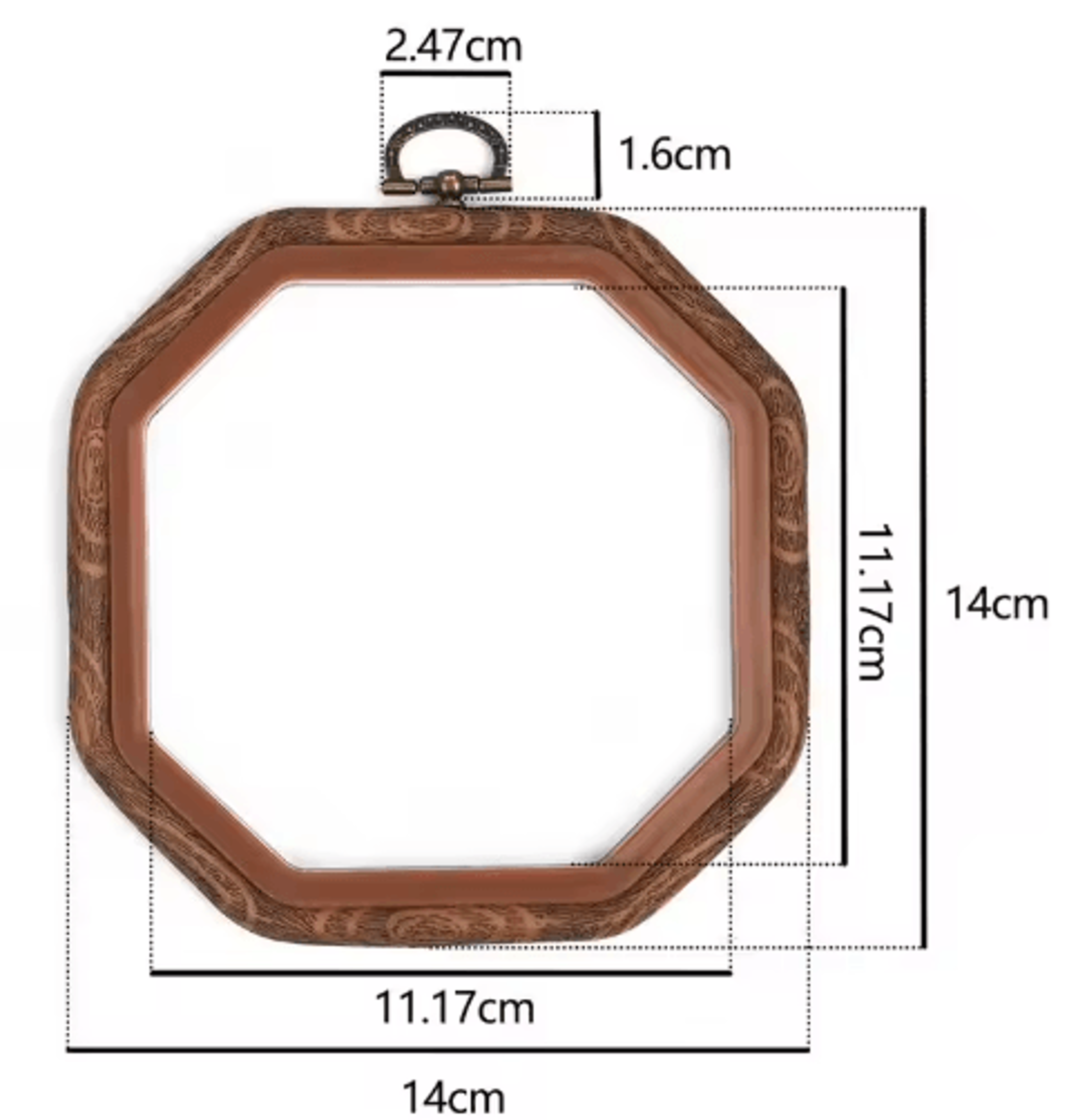 Retro Square Plastic Embroidery Hoop Frame 11