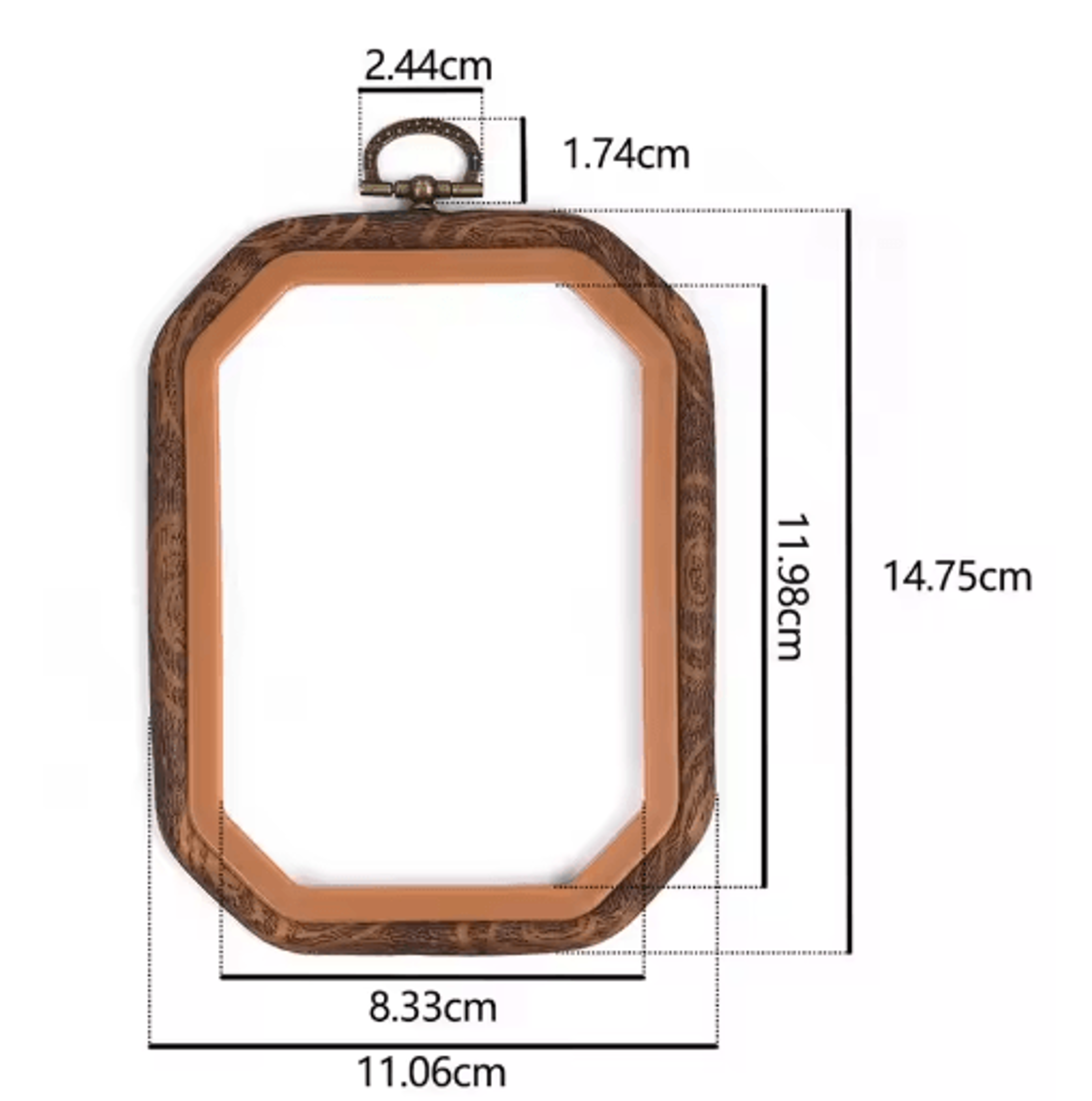 Retro Square Plastic Embroidery Hoop Frame 12