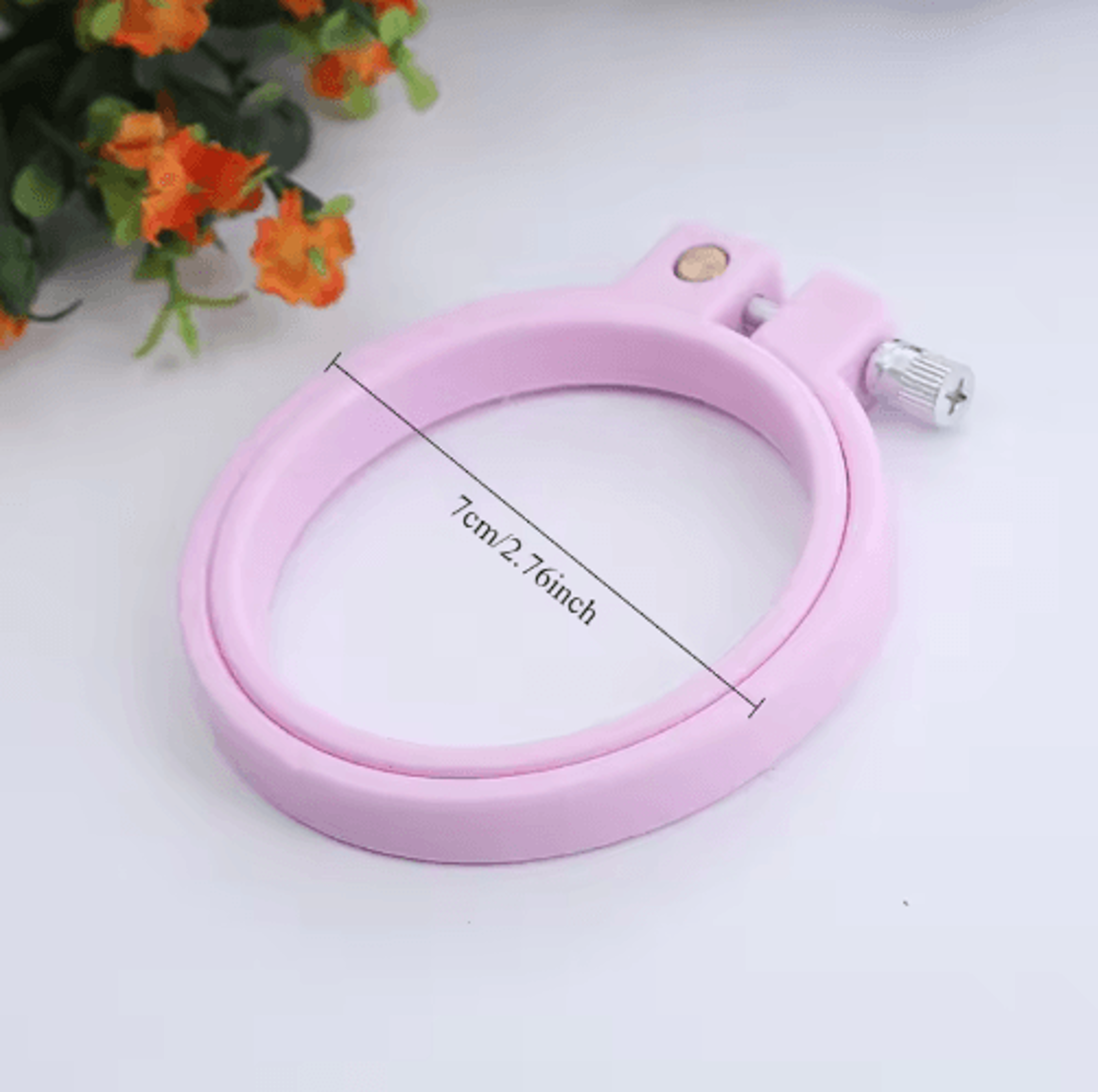 7cm Round Plastic Embroidery Hoop For Cross Stitch 9