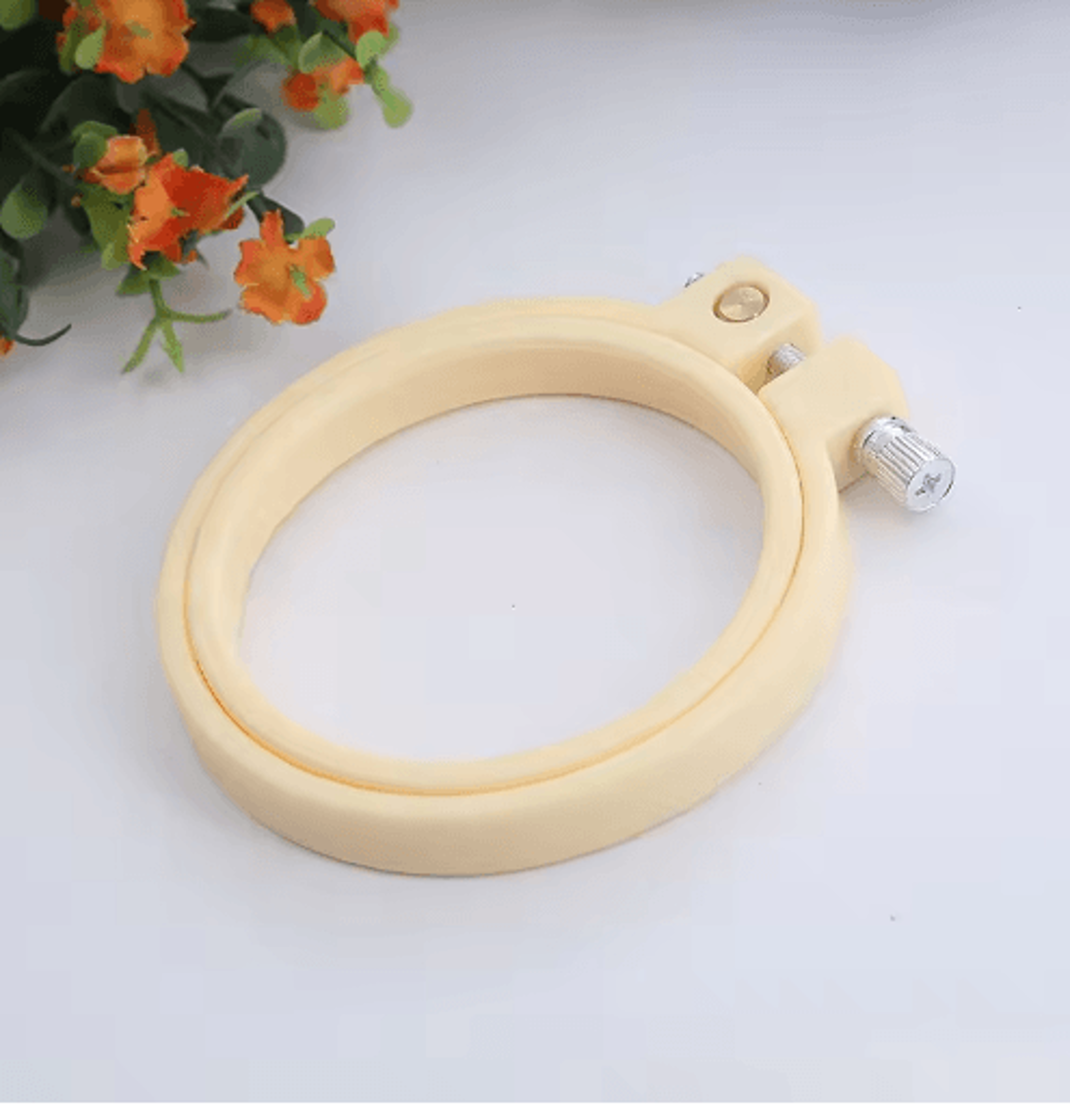 7cm Round Plastic Embroidery Hoop For Cross Stitch 3
