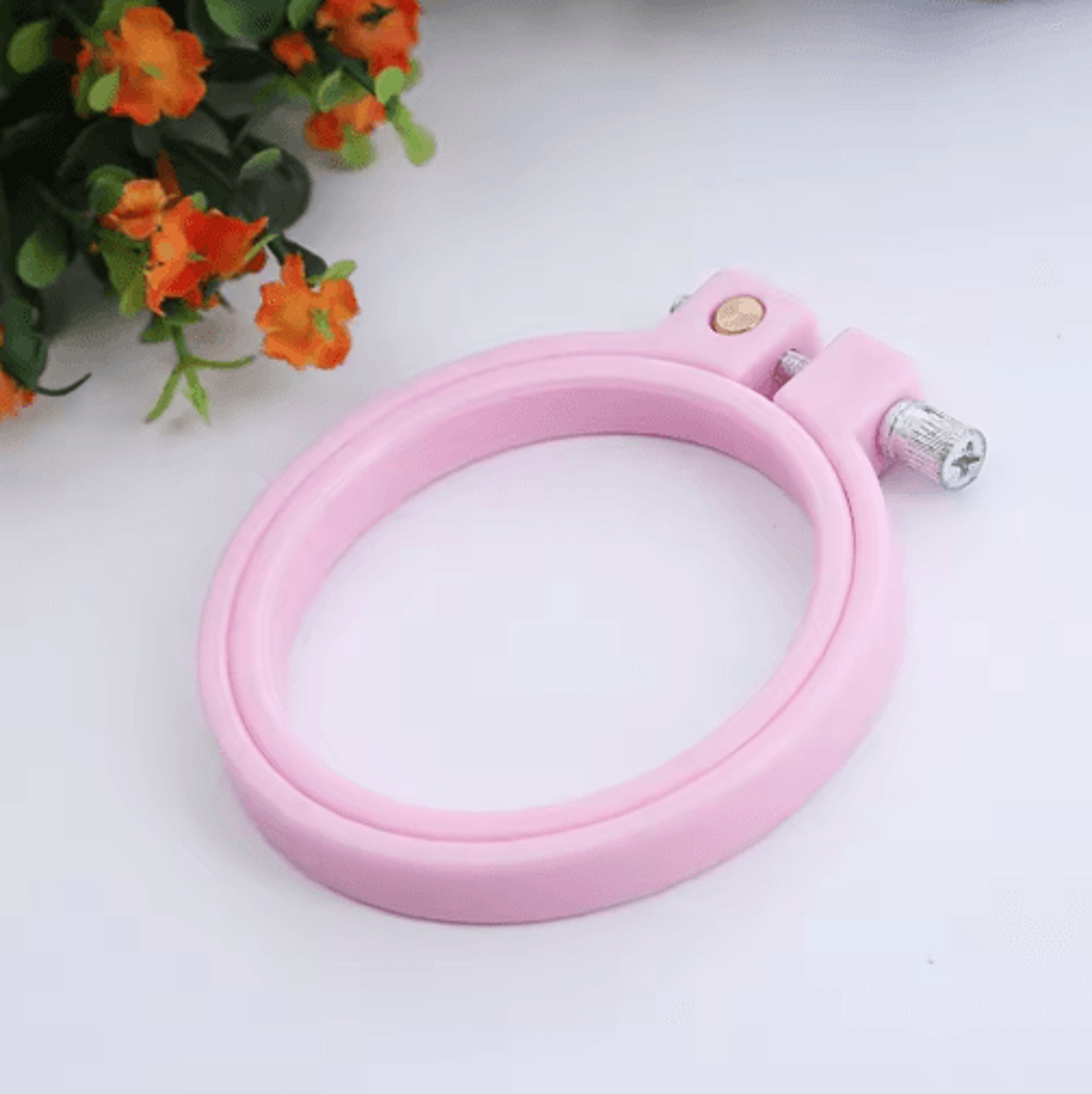 7cm Round Plastic Embroidery Hoop For Cross Stitch 2